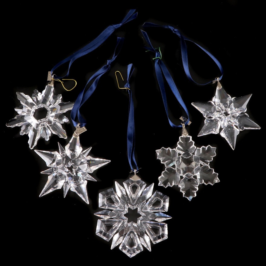 Swarovski Crystal Annual Snowflake Ornaments