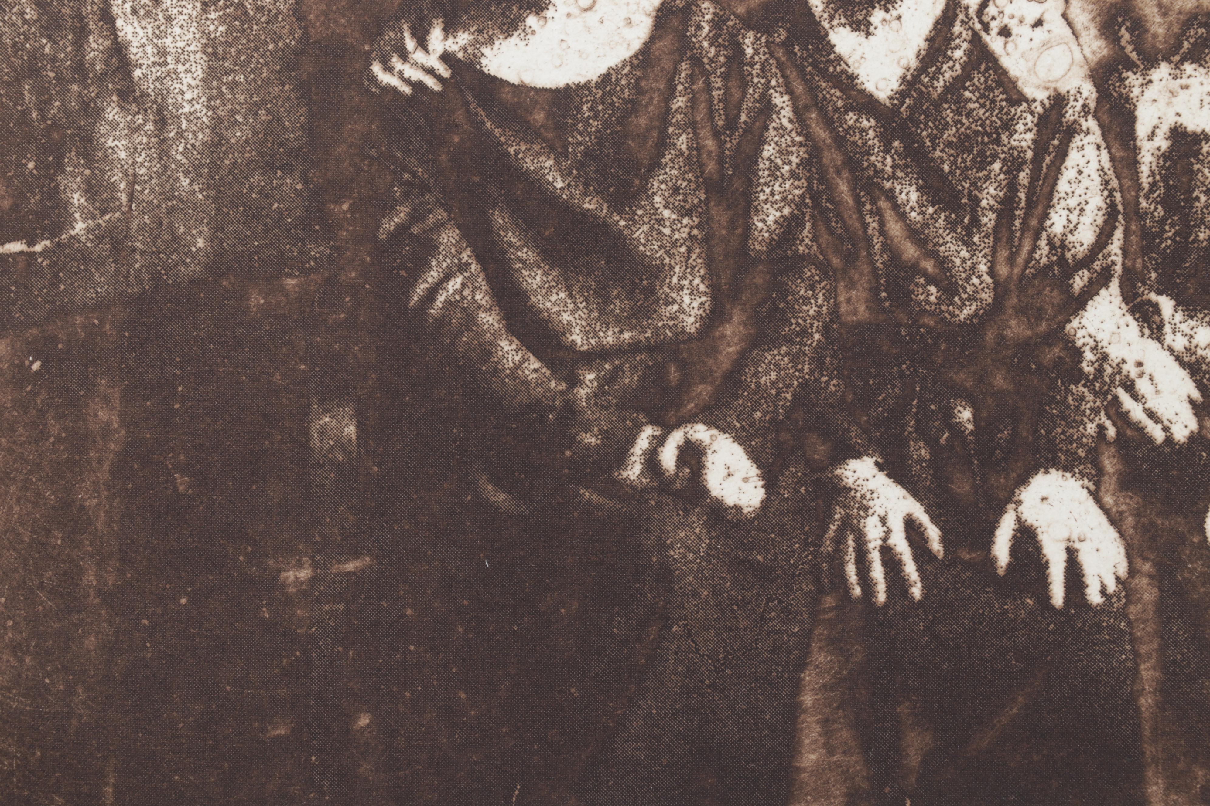 Sidney Chafetz Etching "Family," 1981