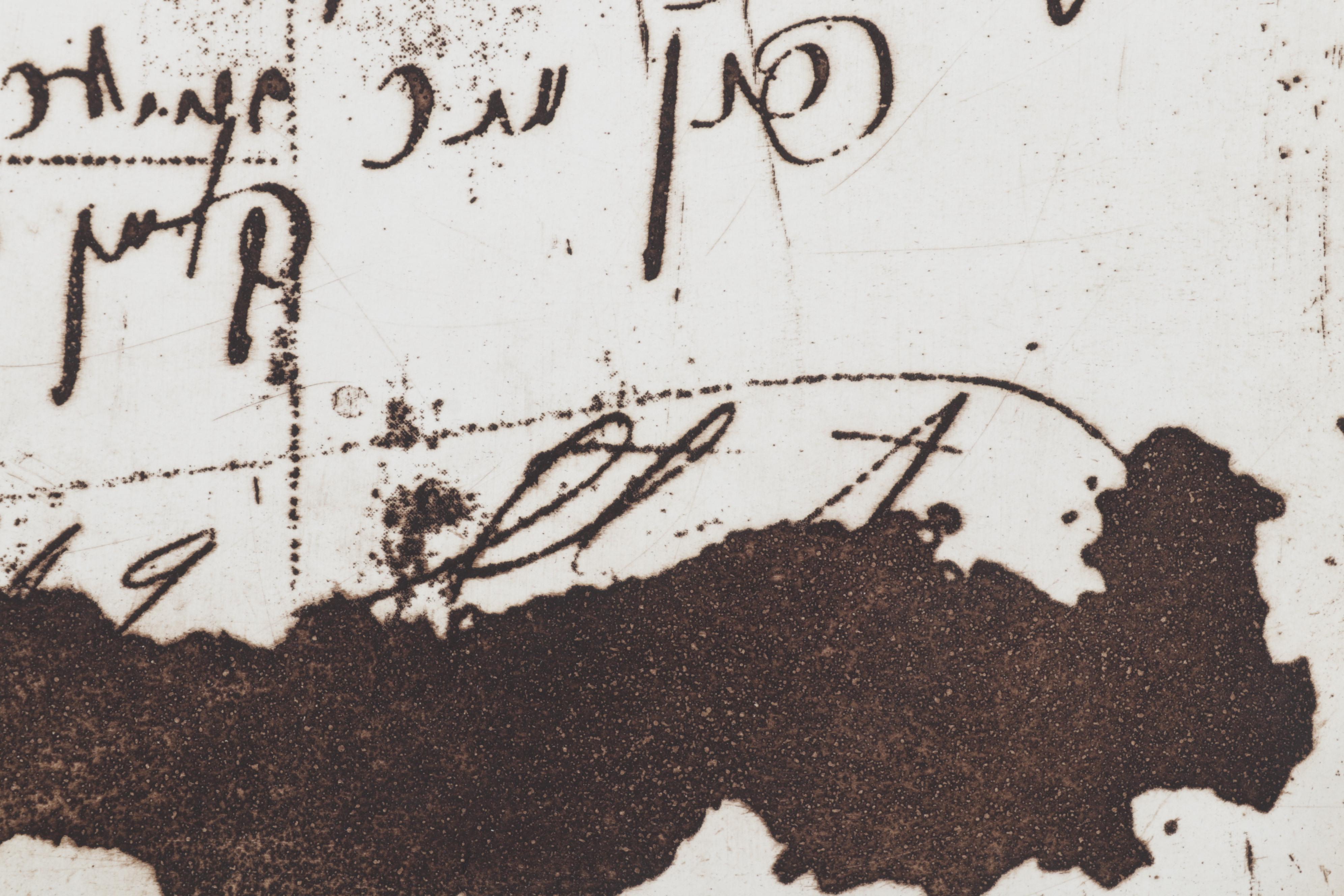 Sidney Chafetz Etching "Family," 1981