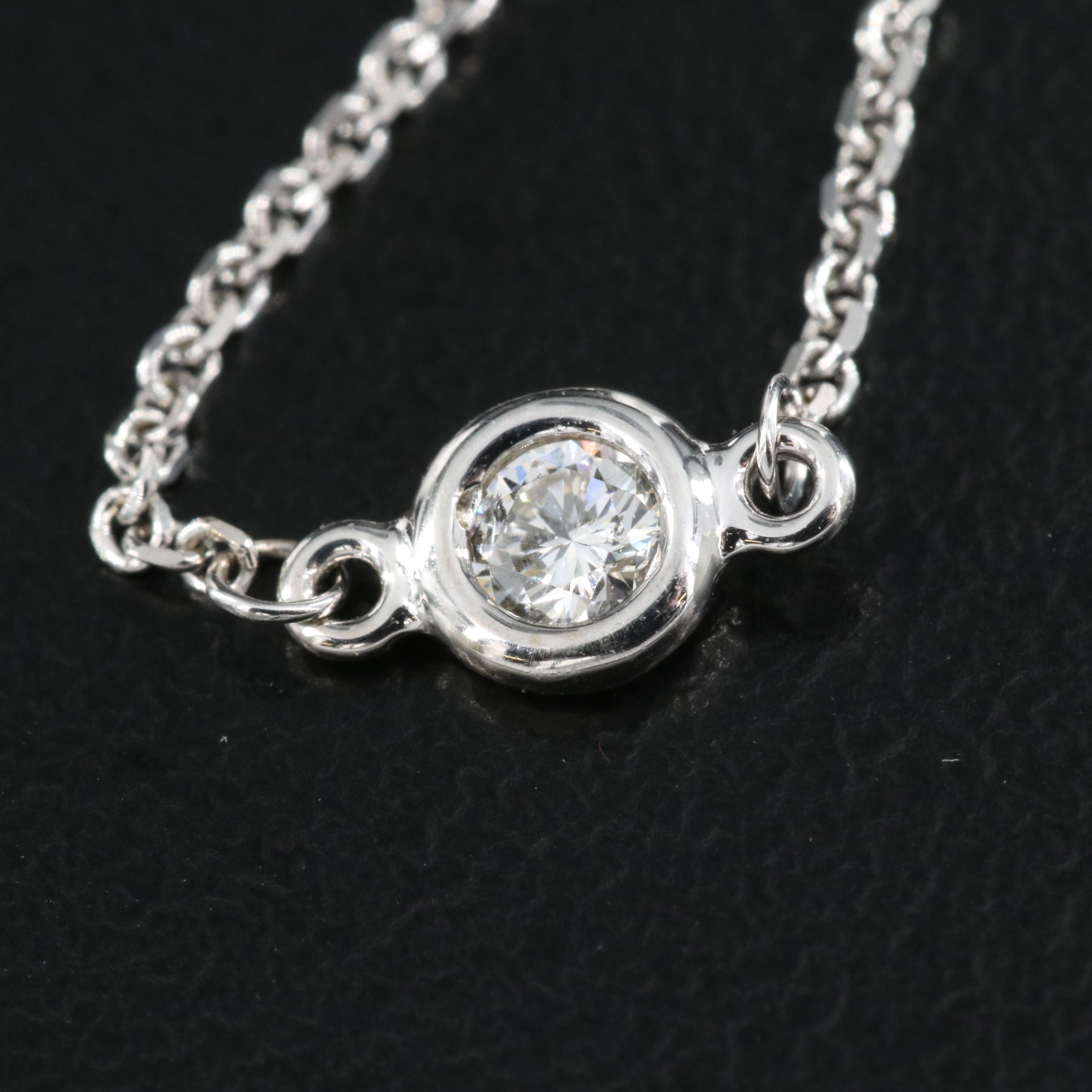 14K 0.75 CTW Diamond Station Necklace
