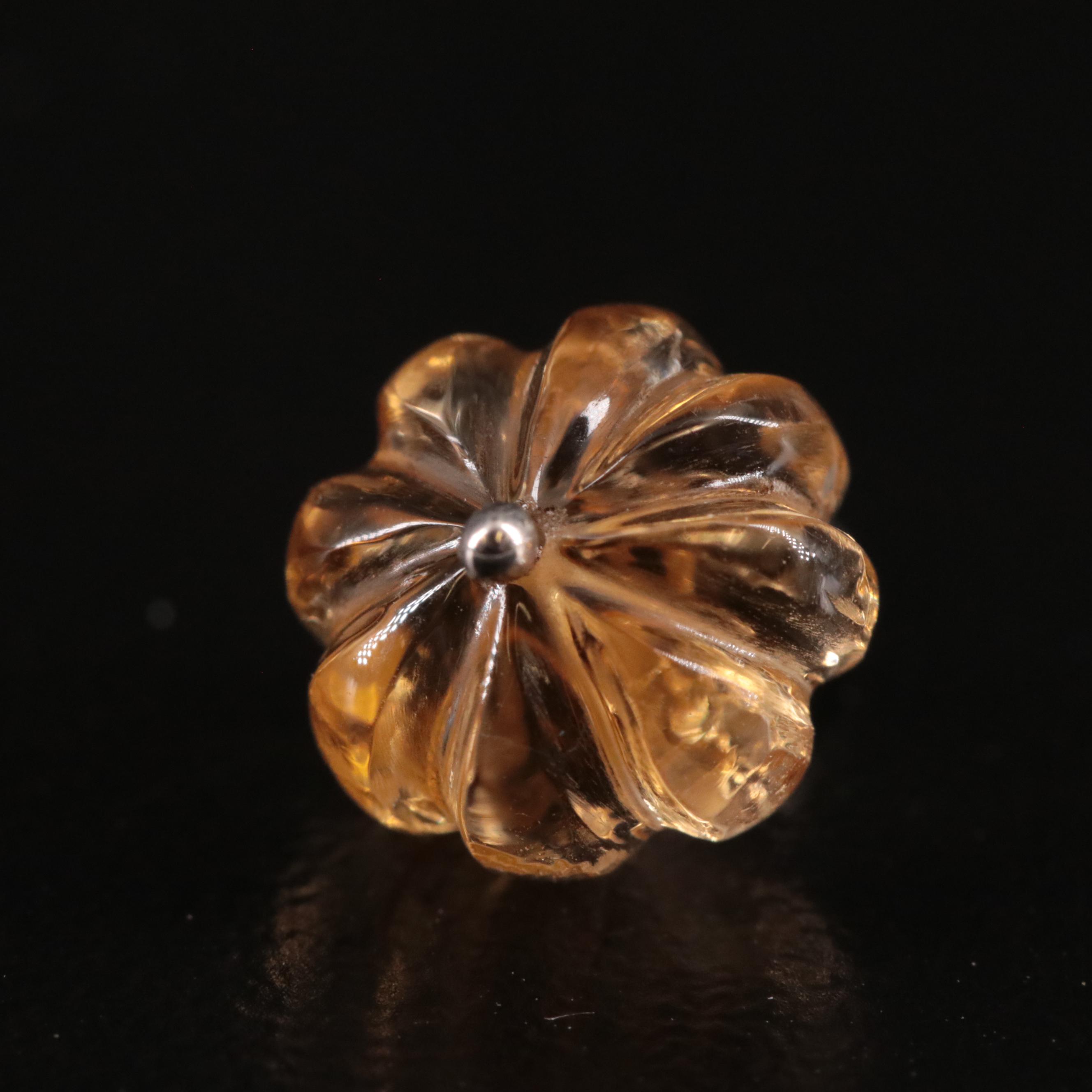 14K Citrine Pendant