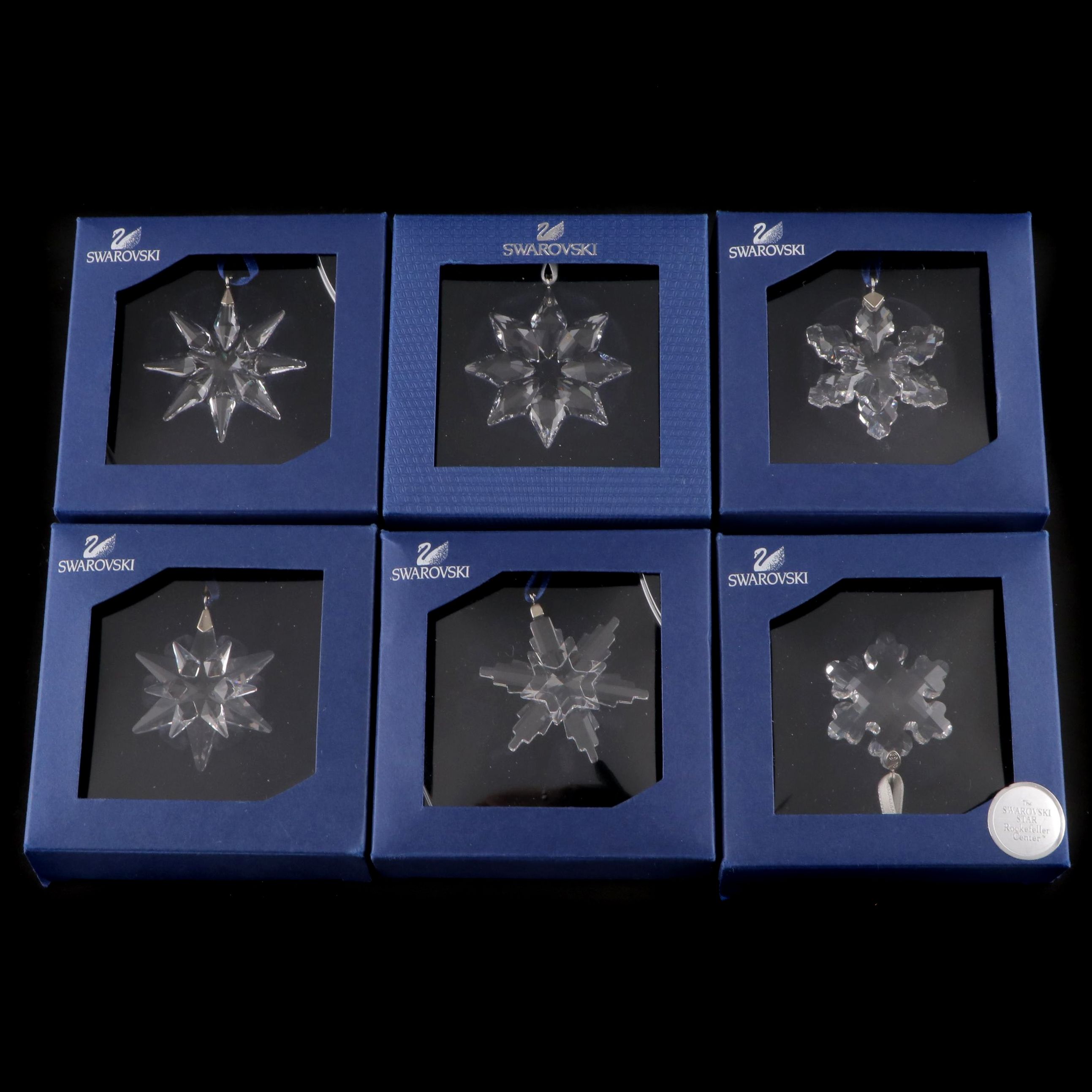 Swarovski Crystal "Little Star" and "Little Snowflake" Ornaments
