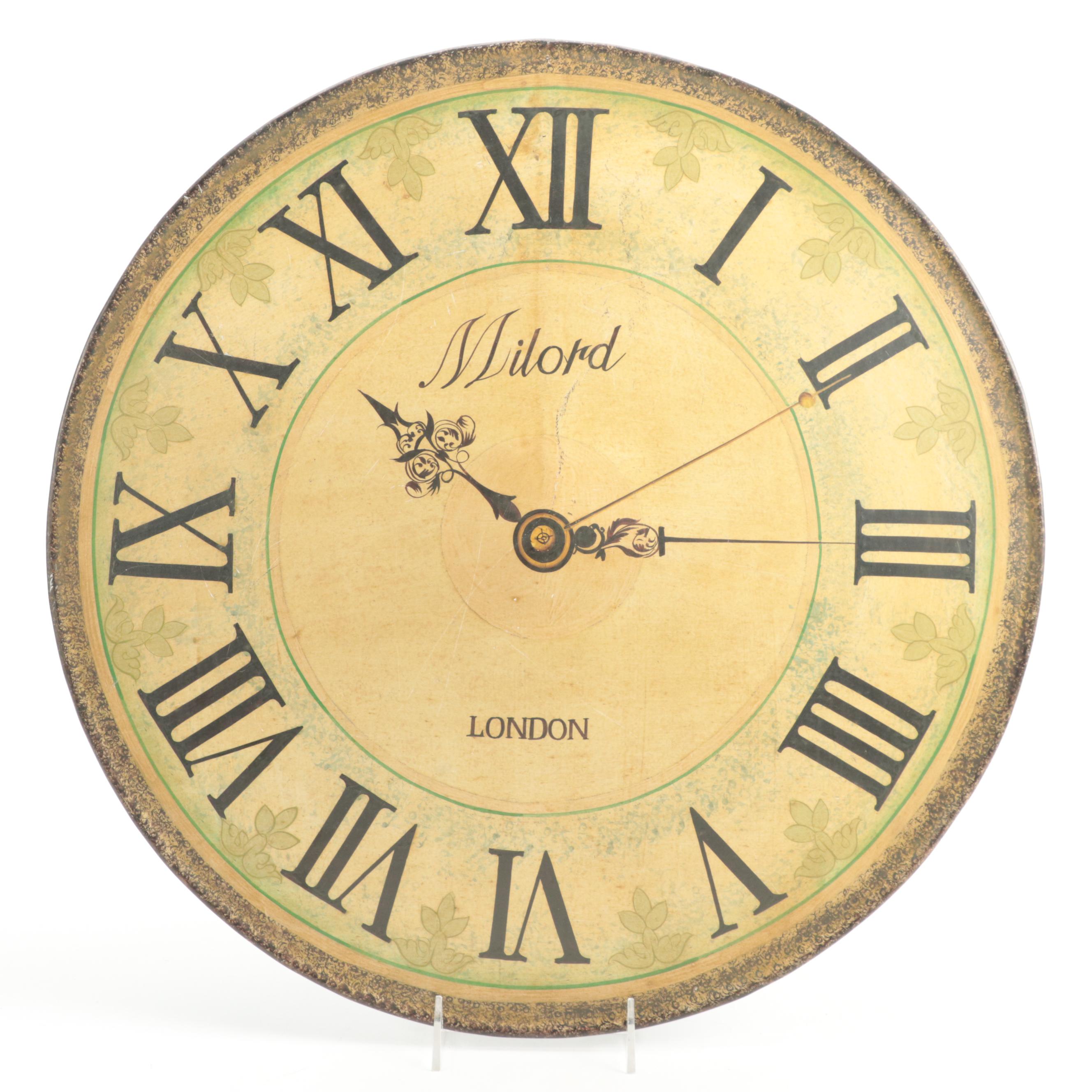 Labrador Retriever Accent Pillow, Brass Wastepaper Bin and Decorative Clock Face