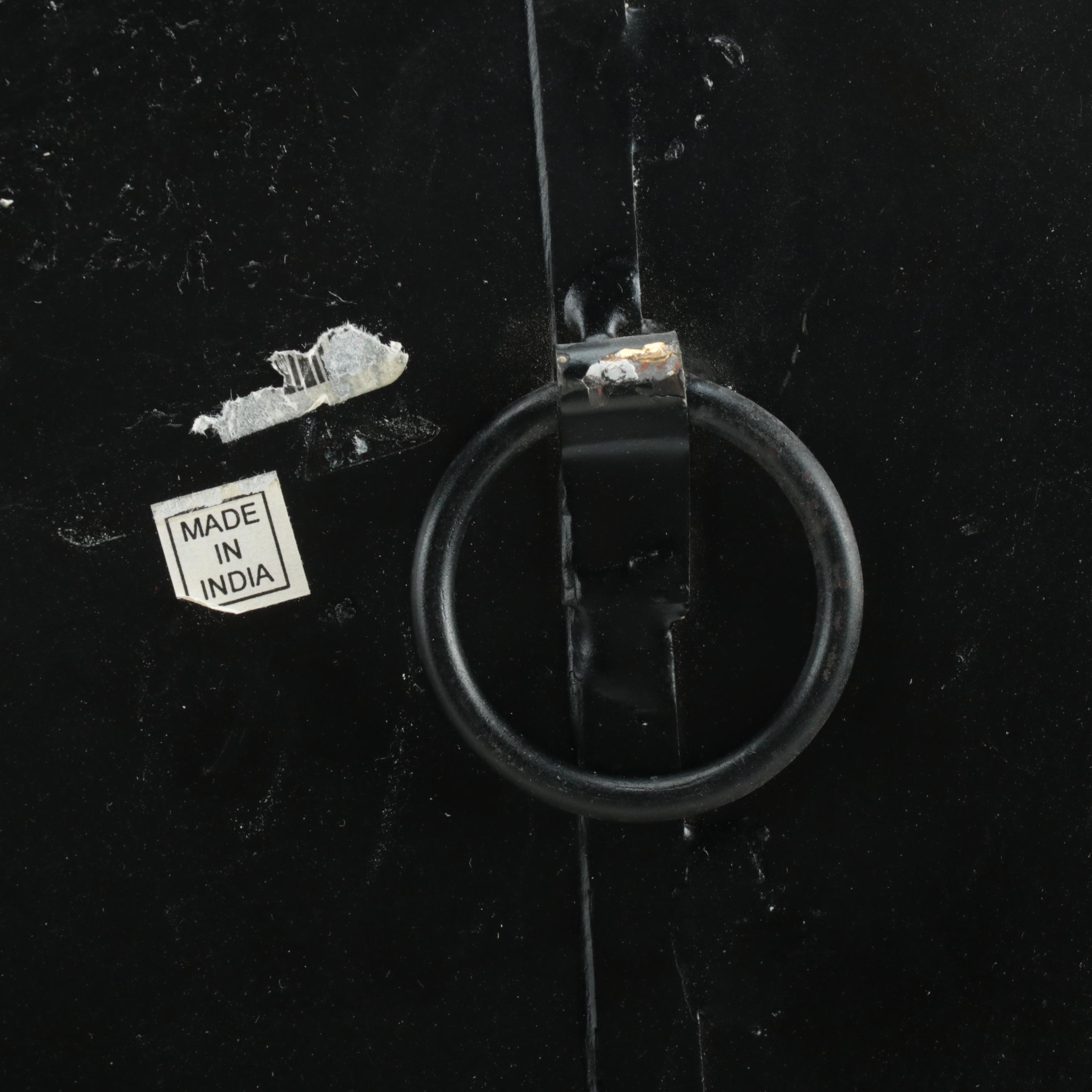 Labrador Retriever Accent Pillow, Brass Wastepaper Bin and Decorative Clock Face