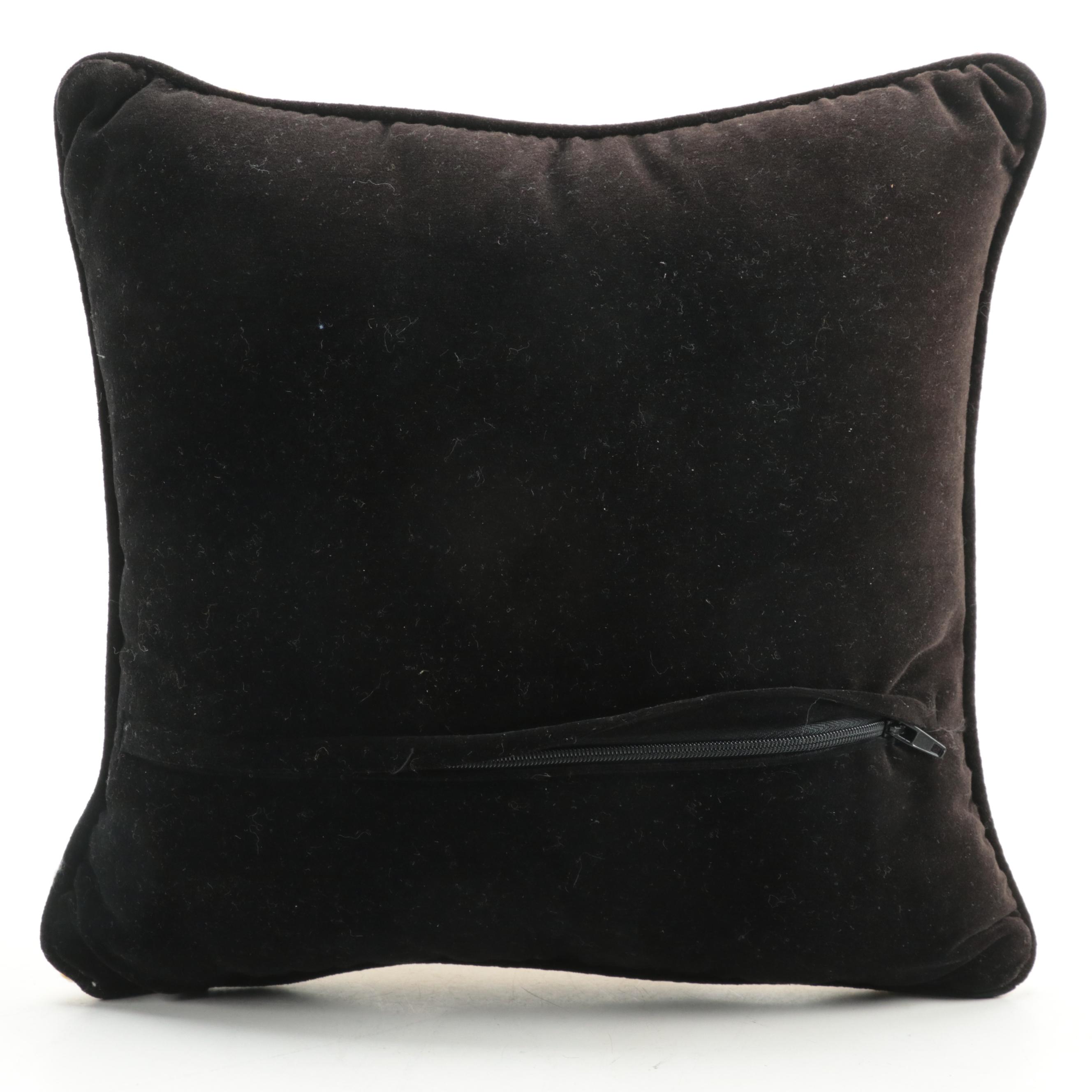 Labrador Retriever Accent Pillow, Brass Wastepaper Bin and Decorative Clock Face