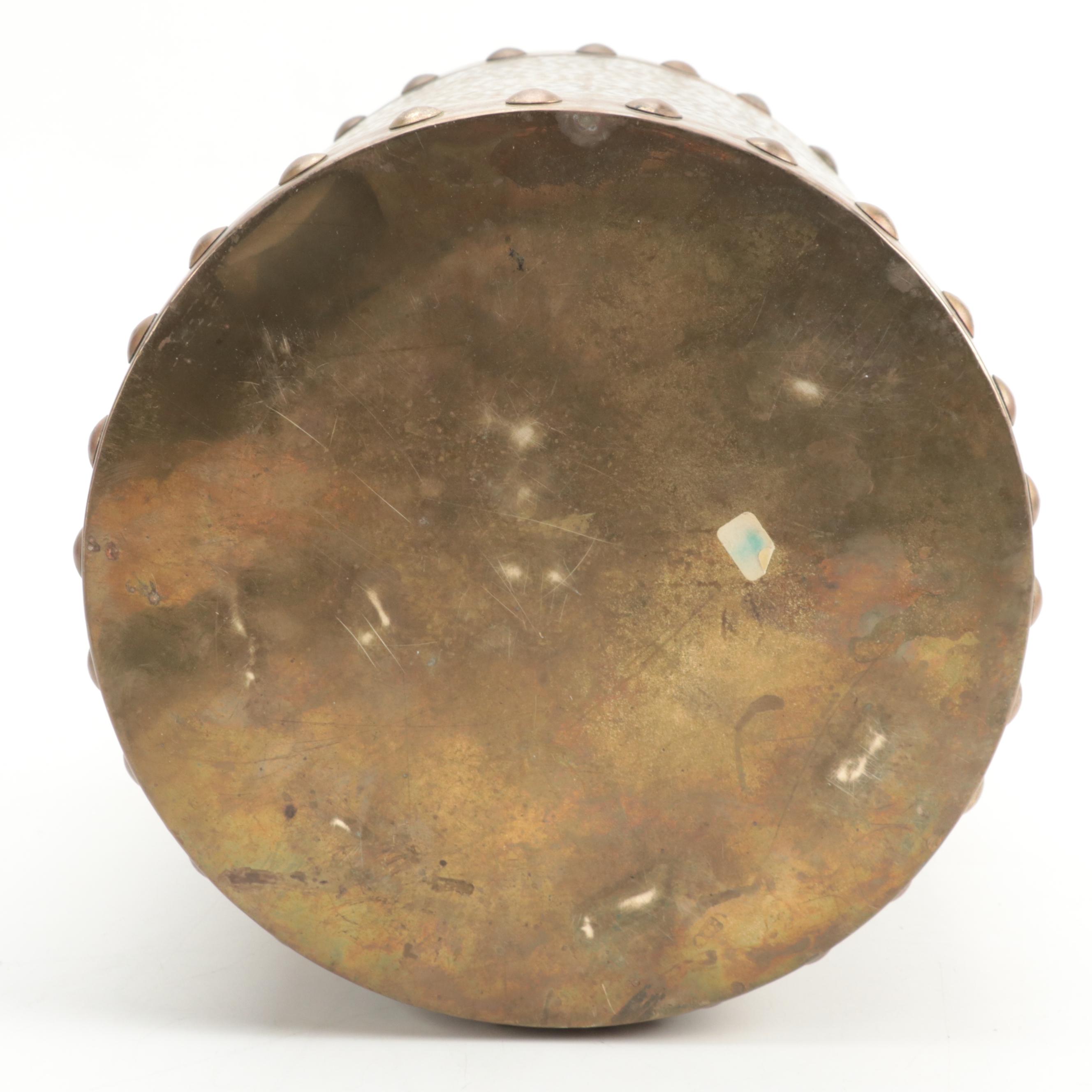 Labrador Retriever Accent Pillow, Brass Wastepaper Bin and Decorative Clock Face