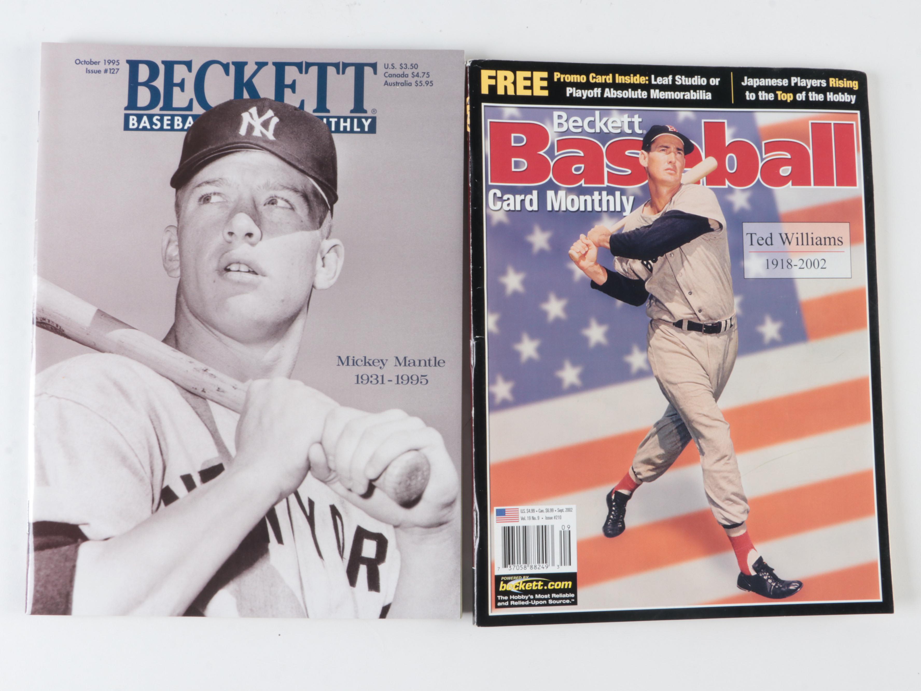 Beckett Baseball, Basketball and Football Cards Price Guides, Late 20th Century