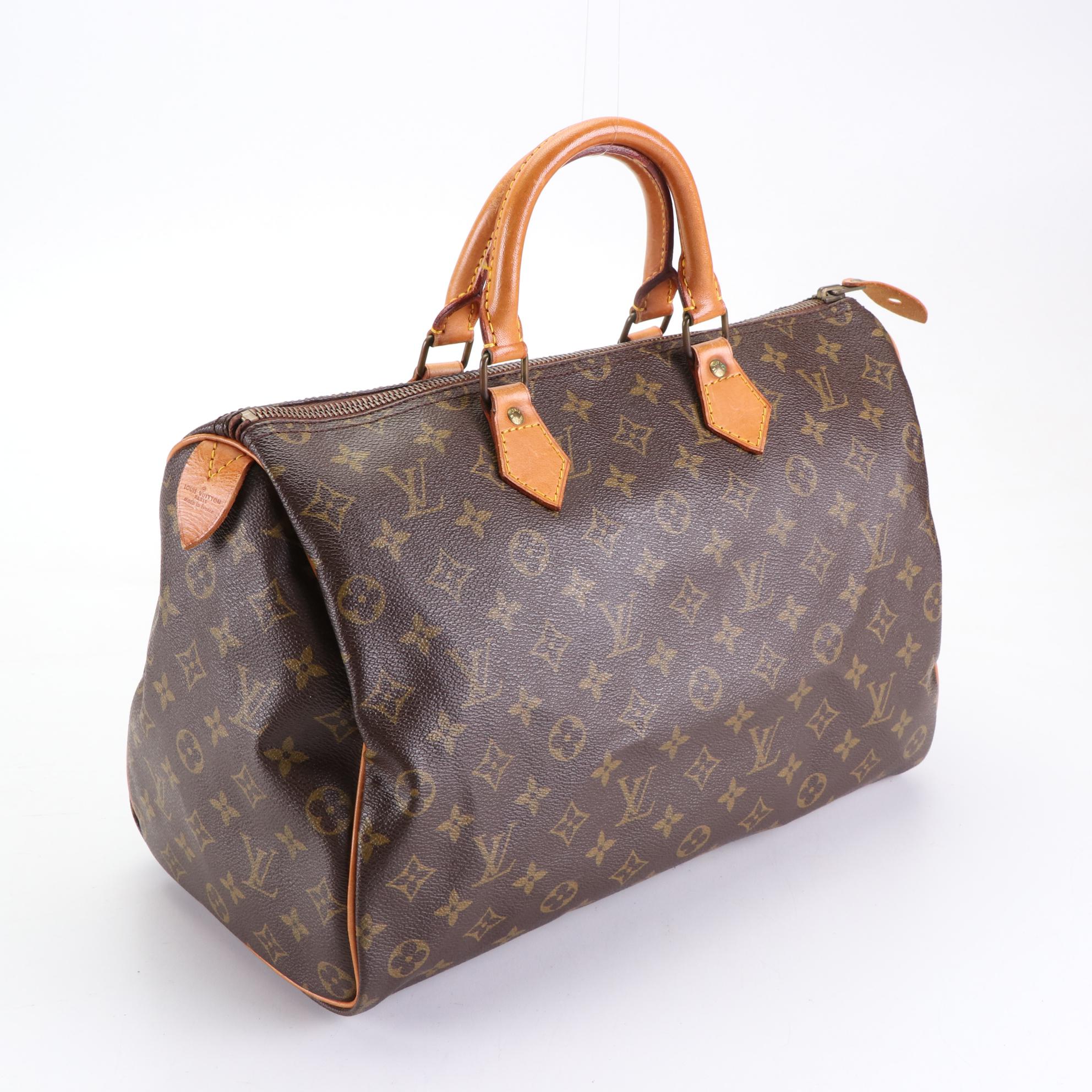 Louis Vuitton Speedy 35 in Monogram Canvas and Vachetta Leather