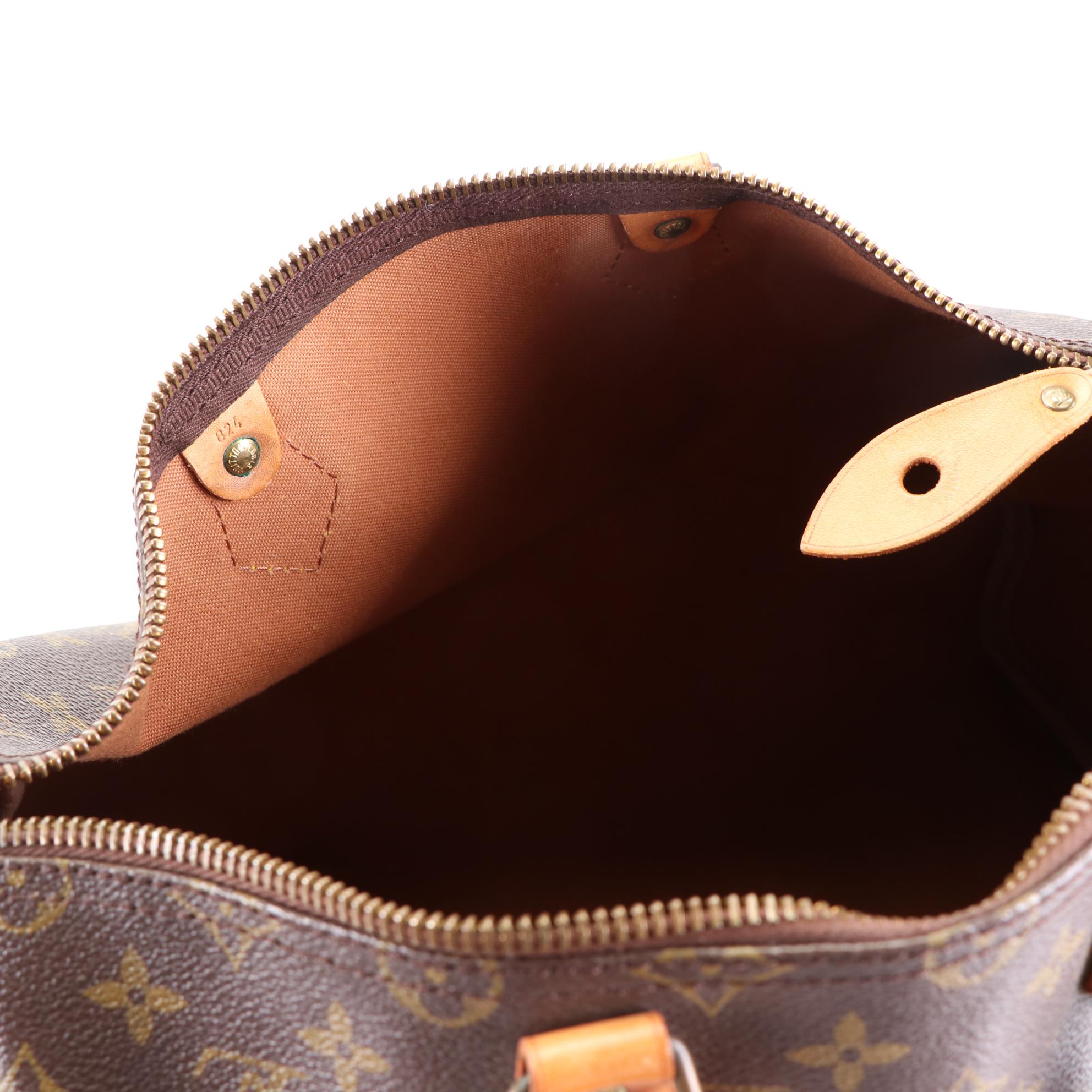 Louis Vuitton Speedy 35 in Monogram Canvas and Vachetta Leather