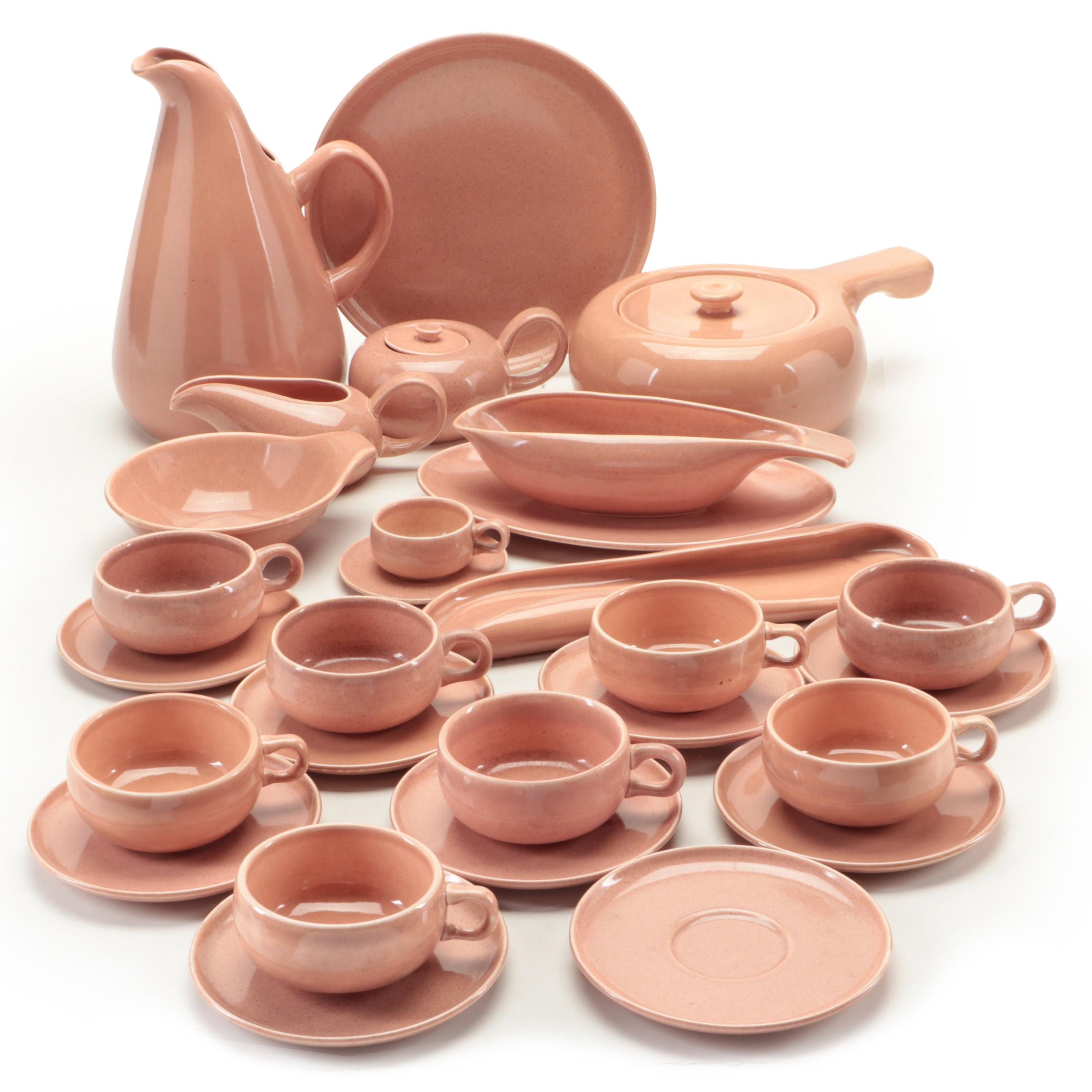 Russel Wright for Steubenville "American Modern Coral" Serveware