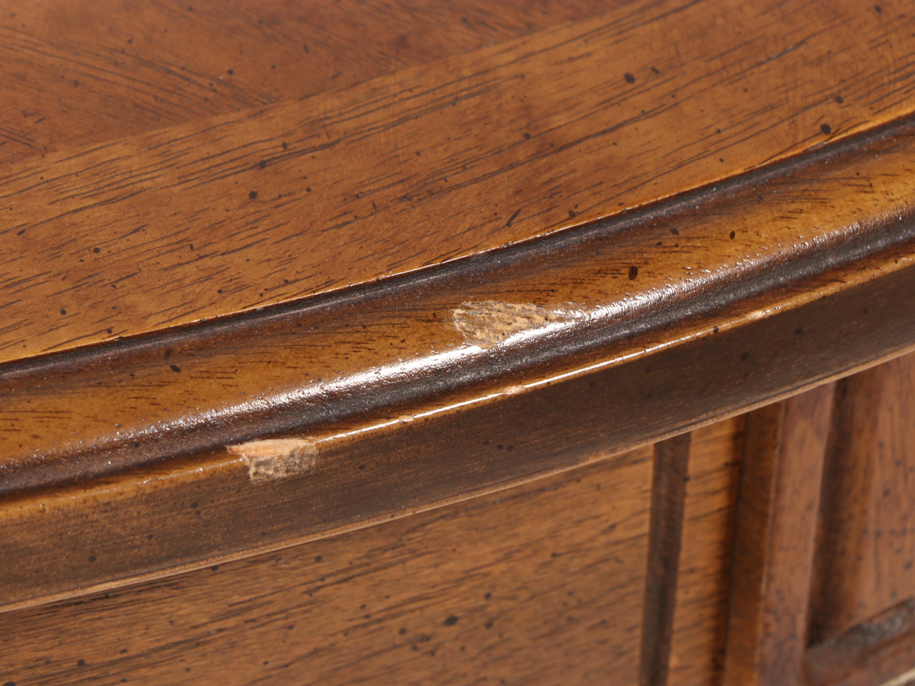 Nine-Piece Hibriten Furniture Co. French Provincial Style Oak Dining Set