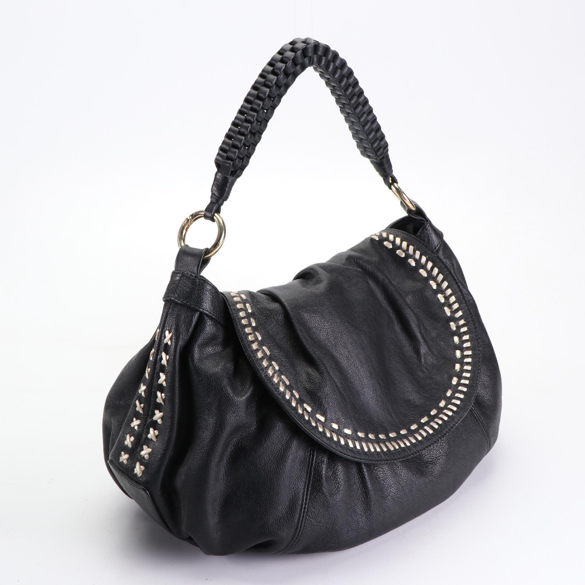 Lulu Guinness Frame Bag with Kisslock in Leather and Bergē Flap Front Satchel