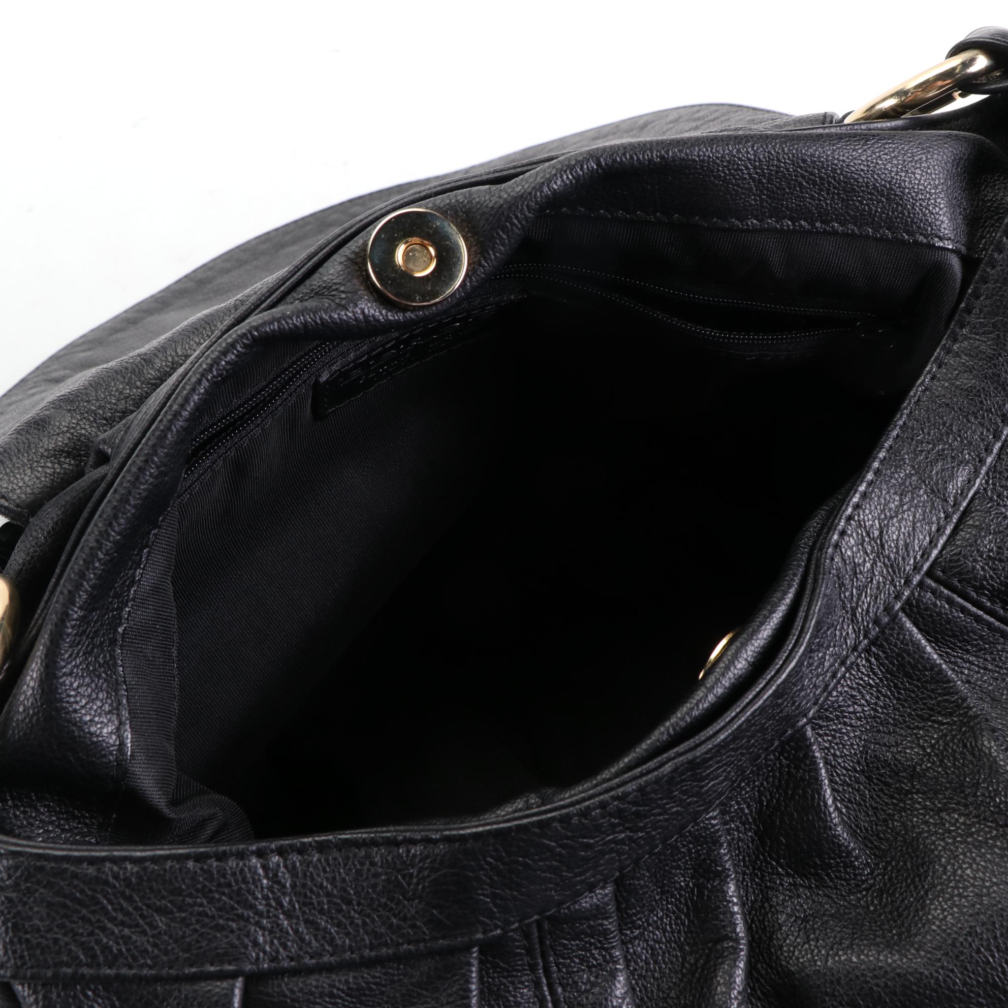 Lulu Guinness Frame Bag with Kisslock in Leather and Bergē Flap Front Satchel