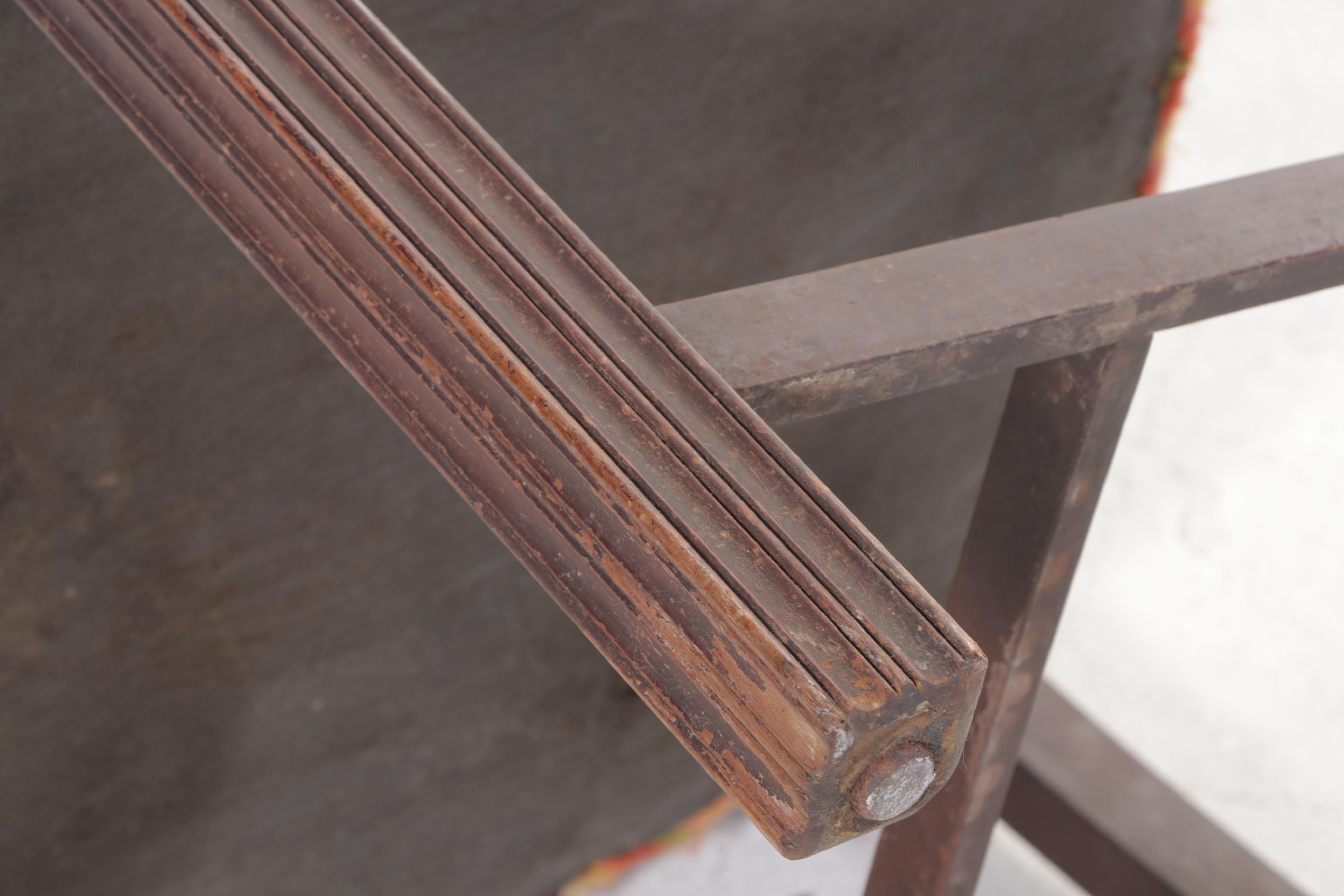 Chippendale Style Mahogany and Flame-Stitched Upholstered Armchair
