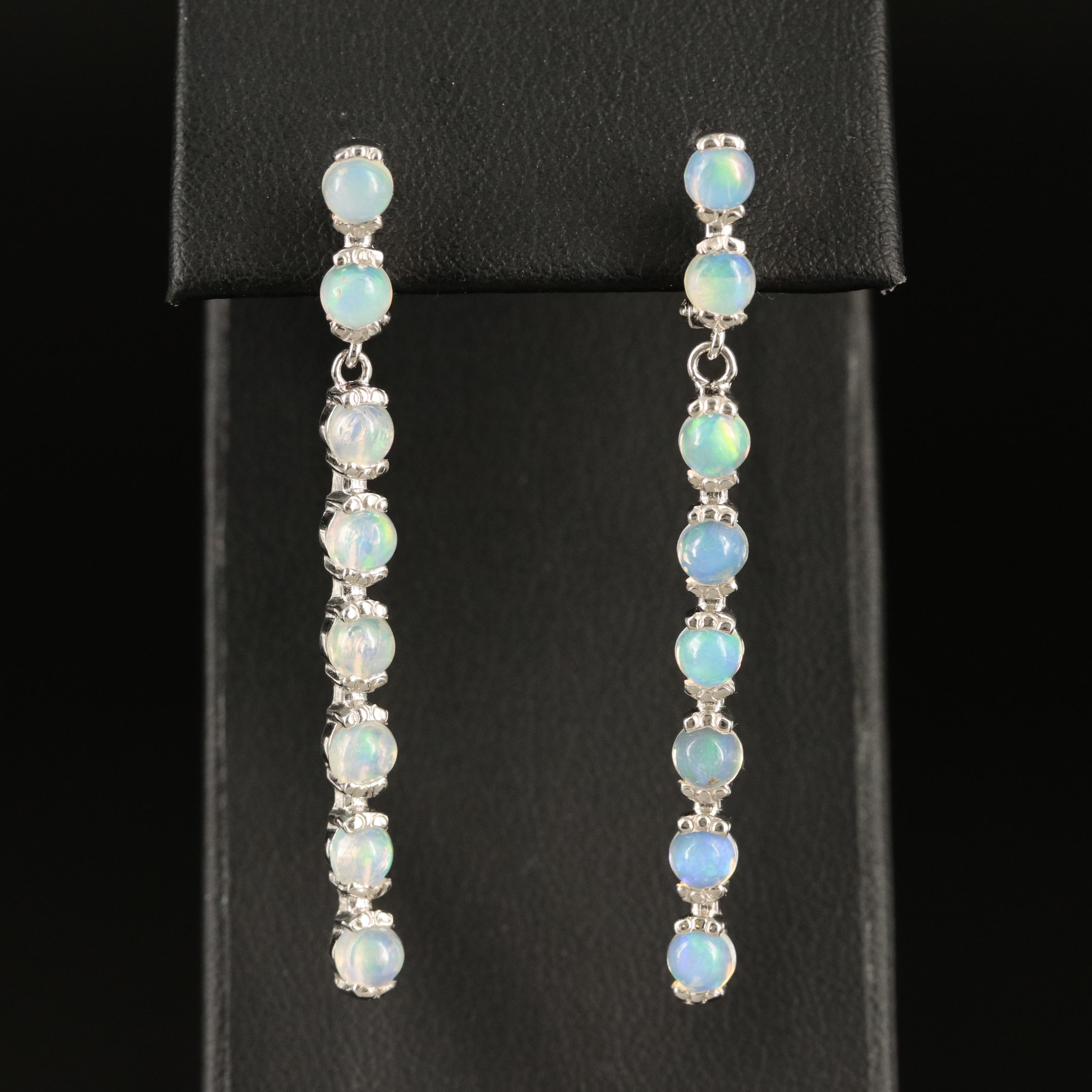 Sterling Opal Earrings