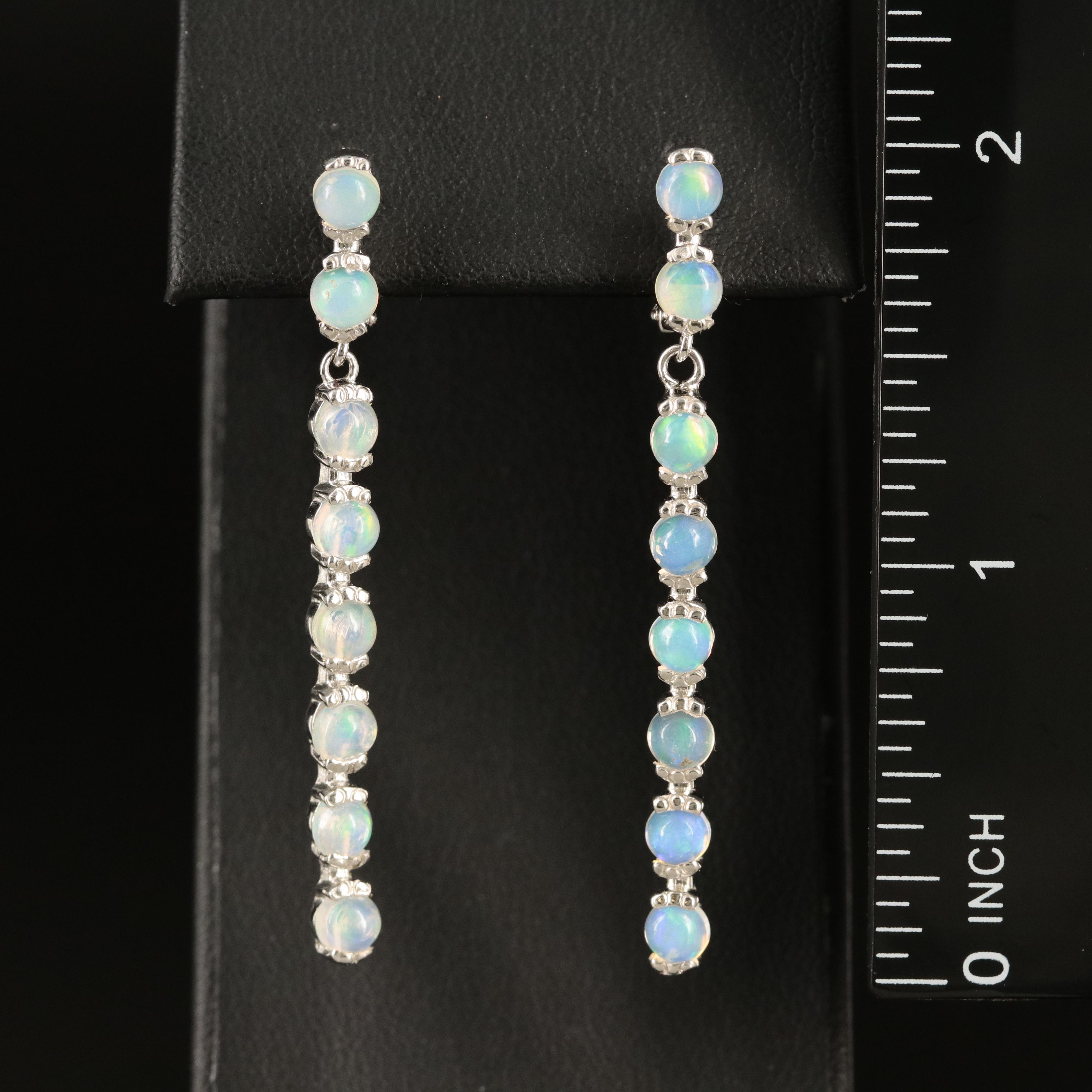 Sterling Opal Earrings