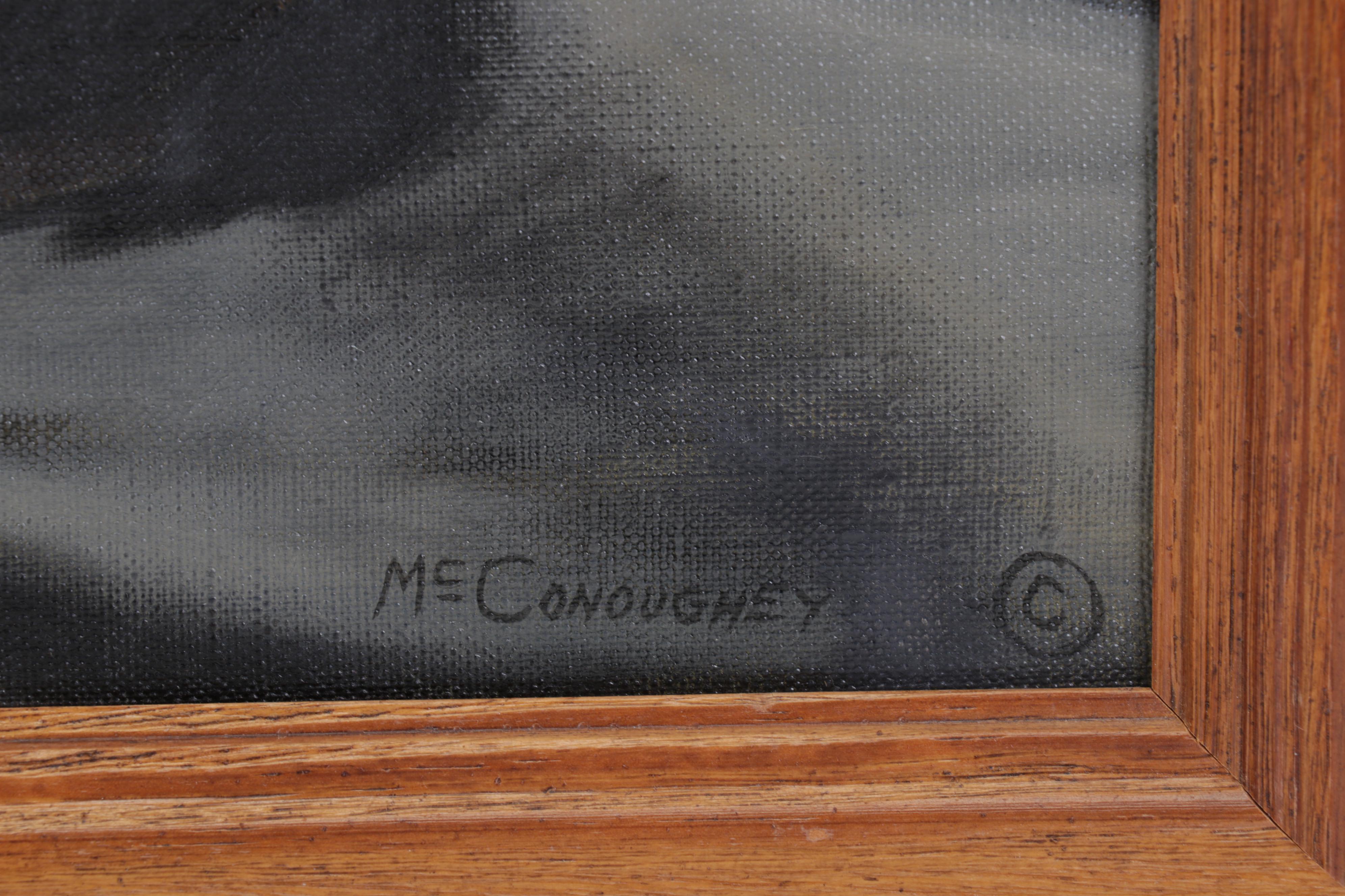 Still Life Oil Painting "Stone Ware," Late 20th Century