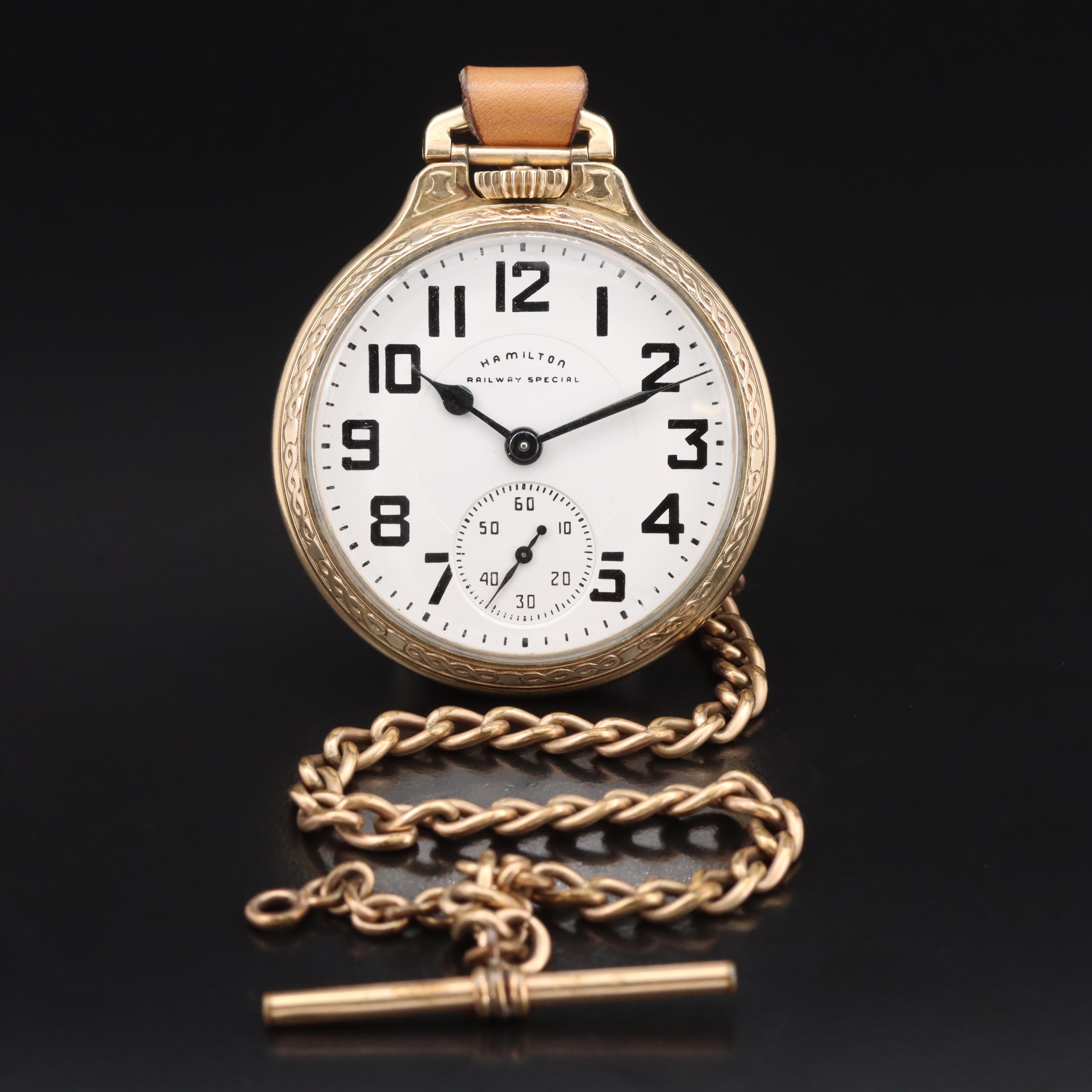 1956 Hamilton Railway Special Pocket Watch with Vint