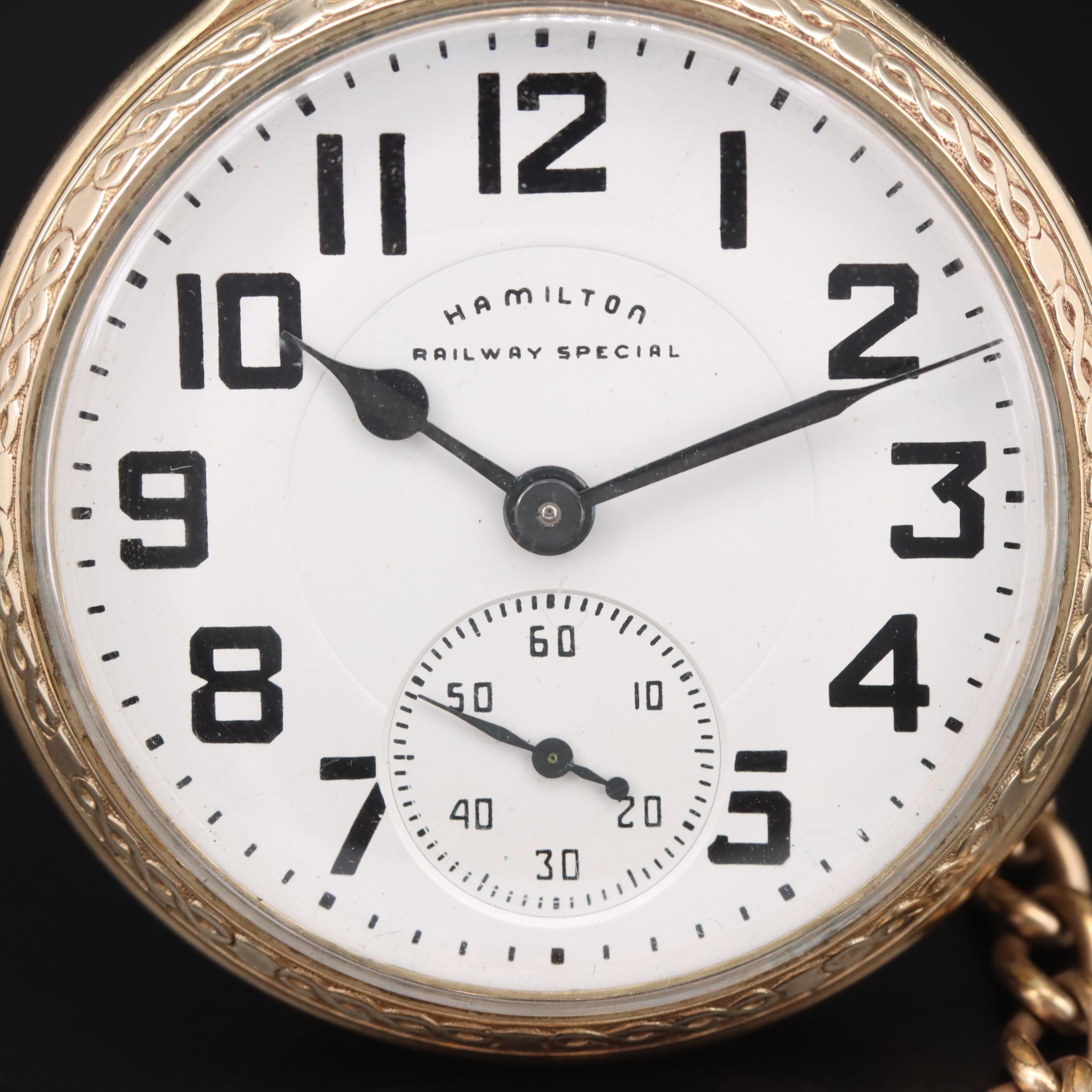 1956 Hamilton Railway Special Pocket Watch with Vint