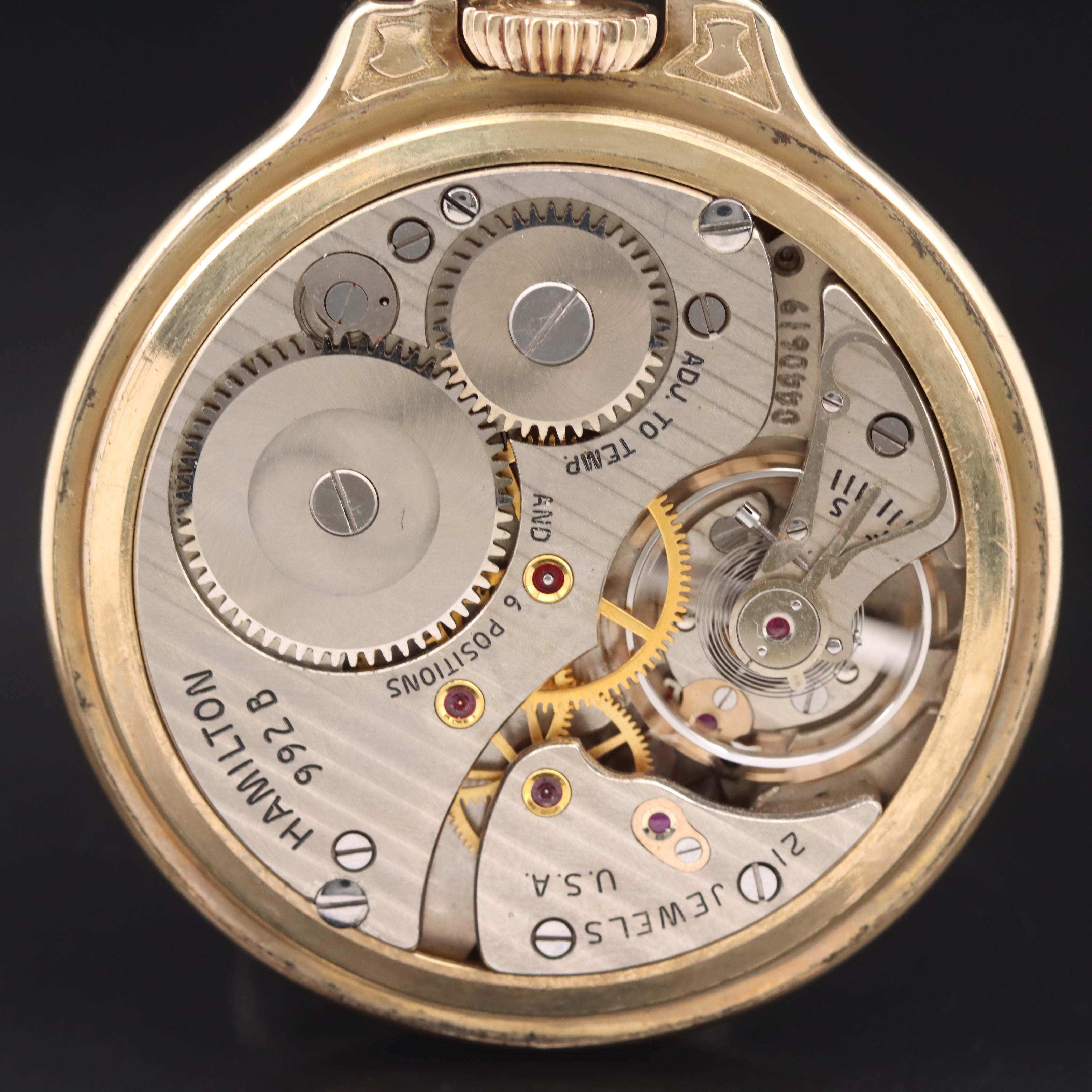 1956 Hamilton Railway Special Pocket Watch with Vint