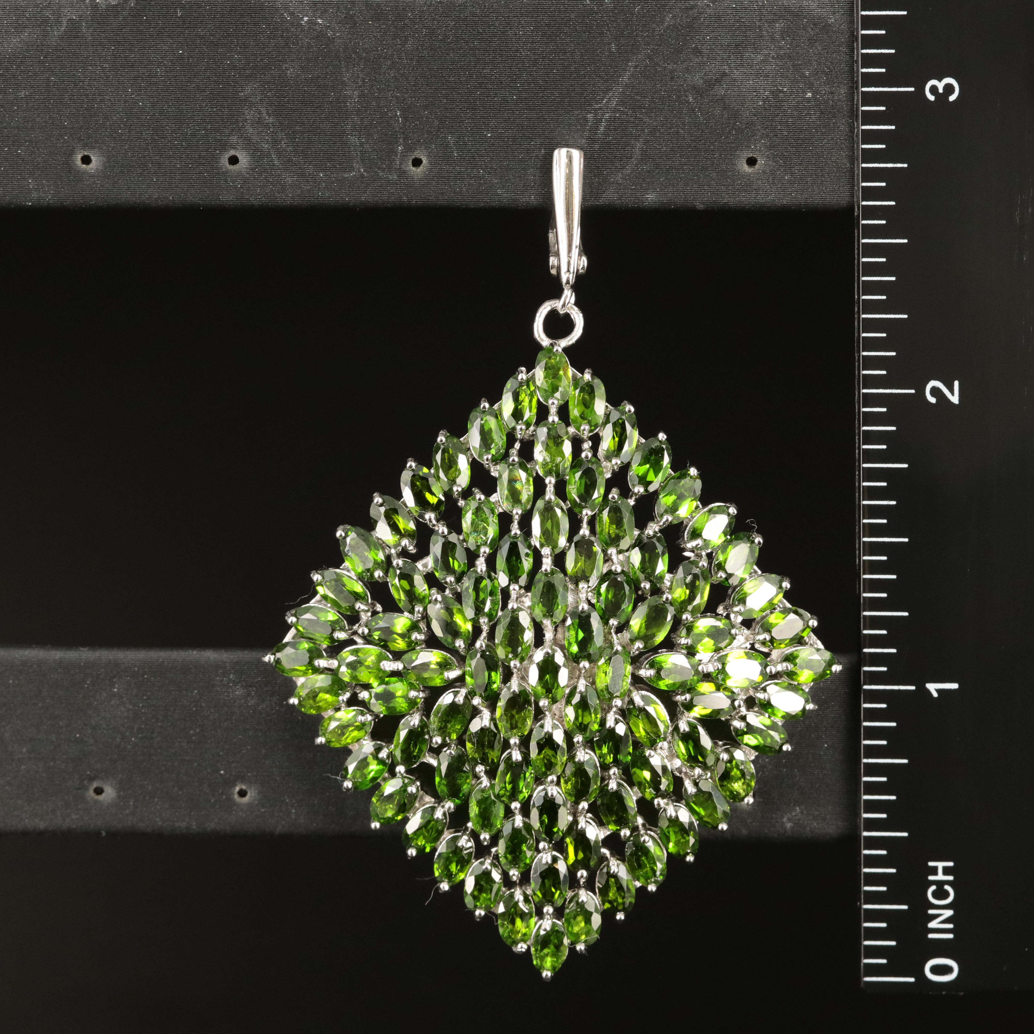 Sterling Diopside Earrings