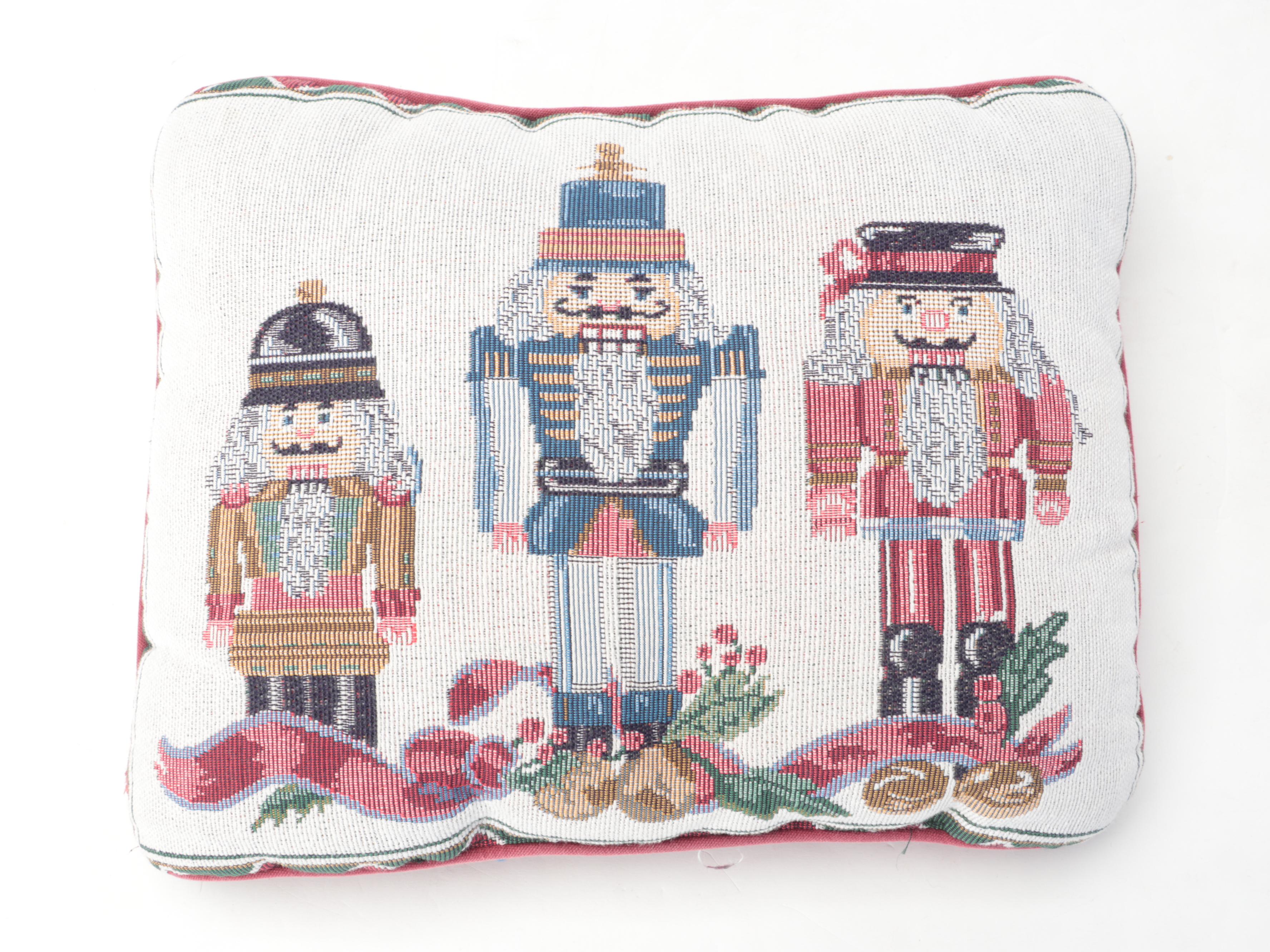 Hand-Pieced "Lone Star" Quilt and Other Christmas Themed Throws and Pillows