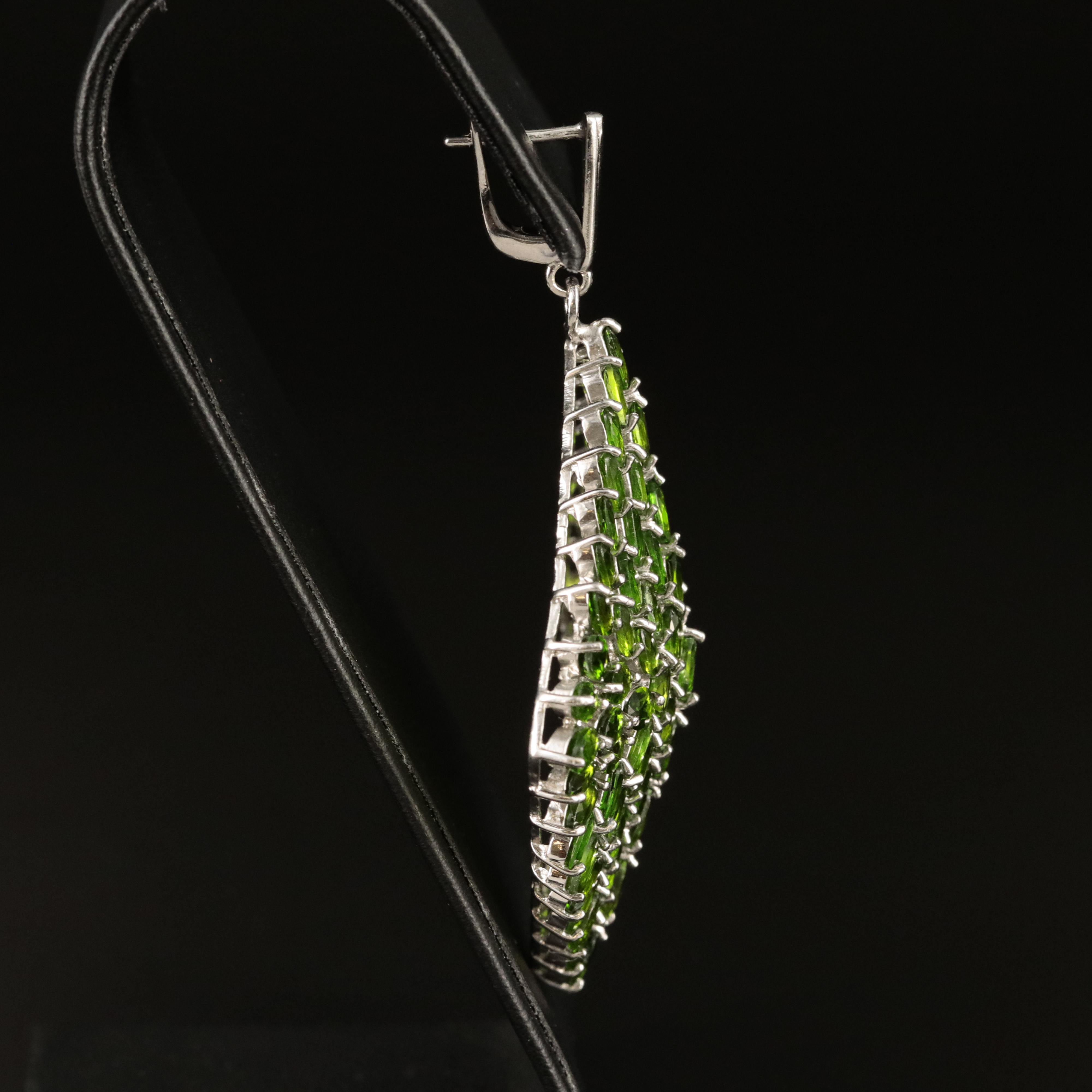 Sterling Diopside Earrings