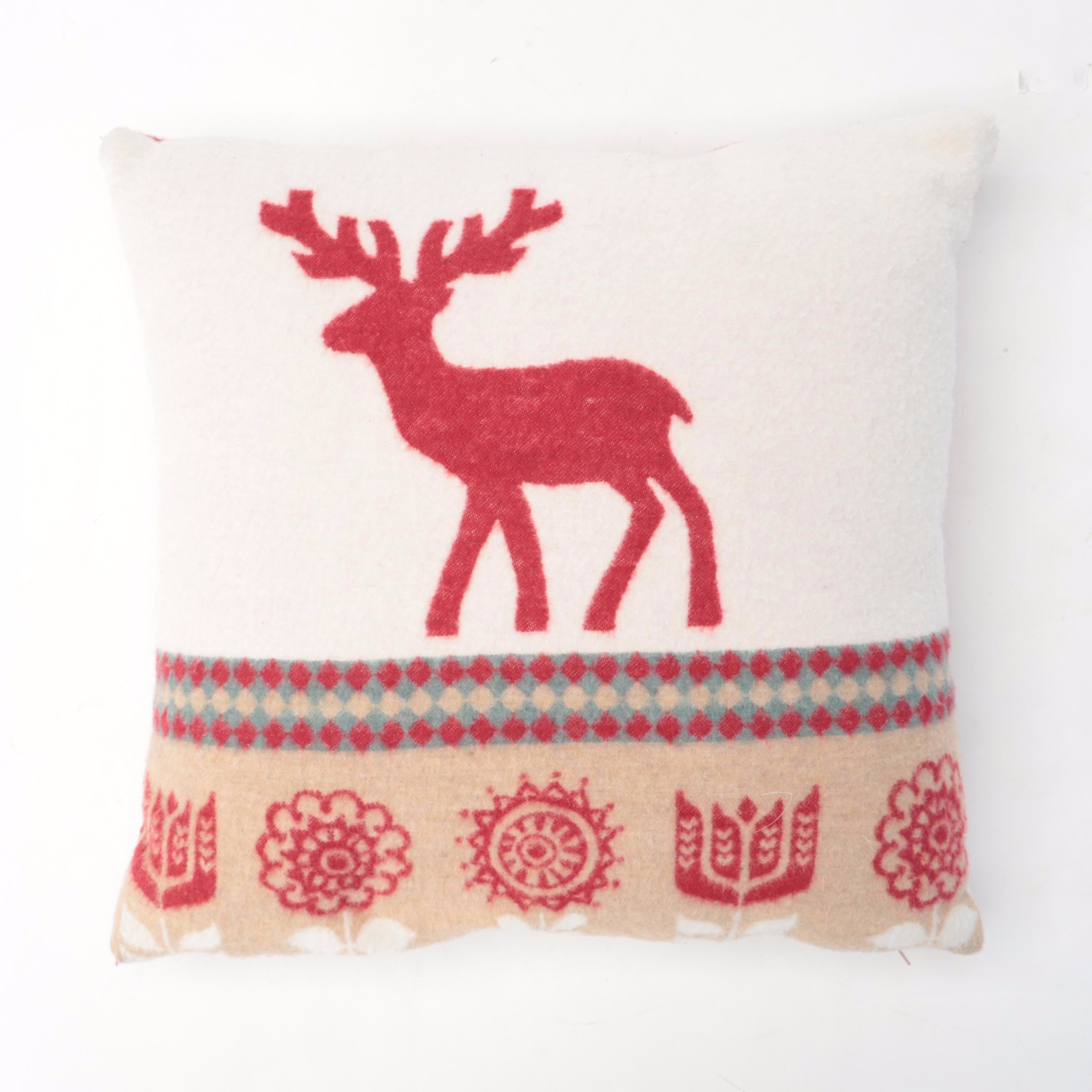 Hand-Pieced "Lone Star" Quilt and Other Christmas Themed Throws and Pillows