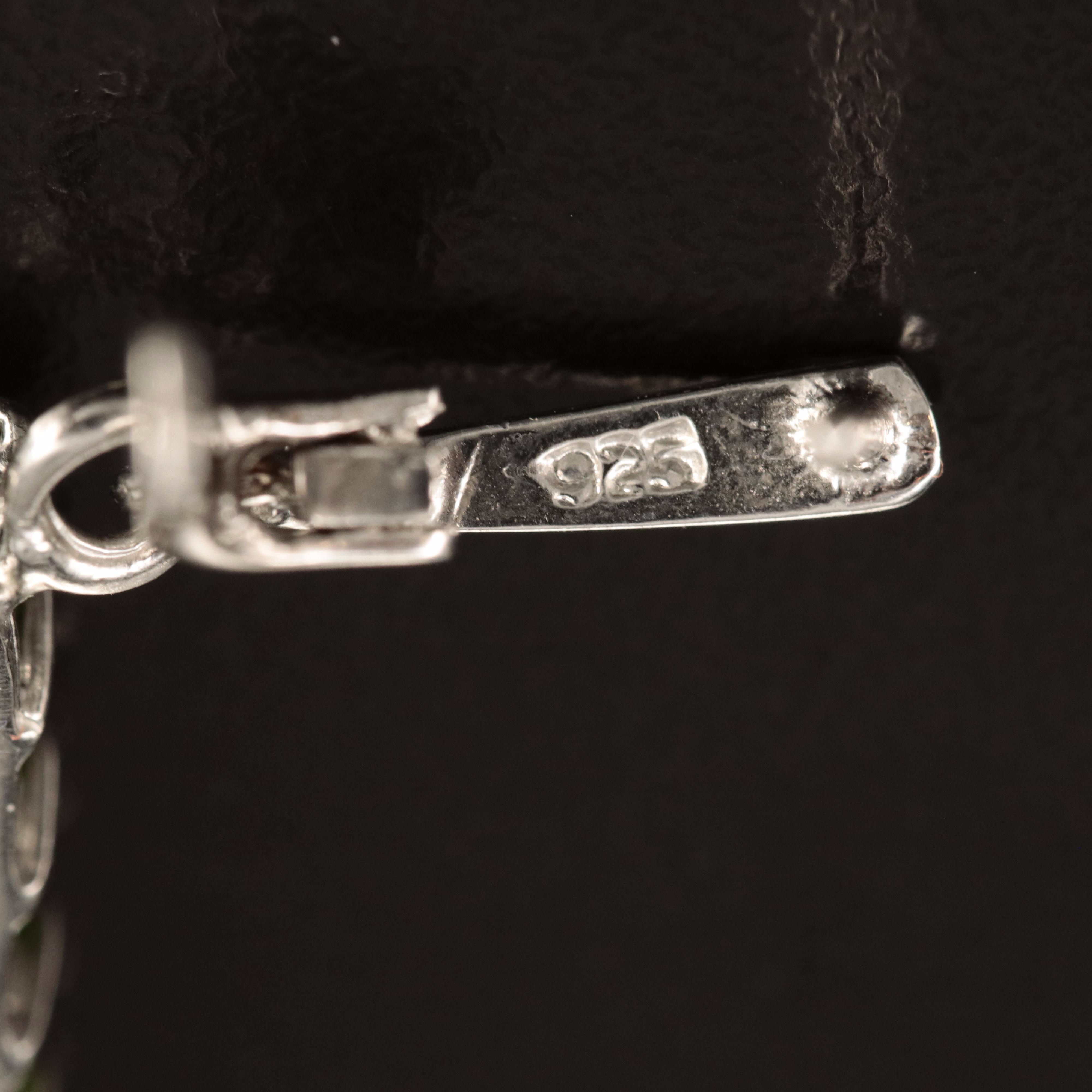 Sterling Diopside Earrings