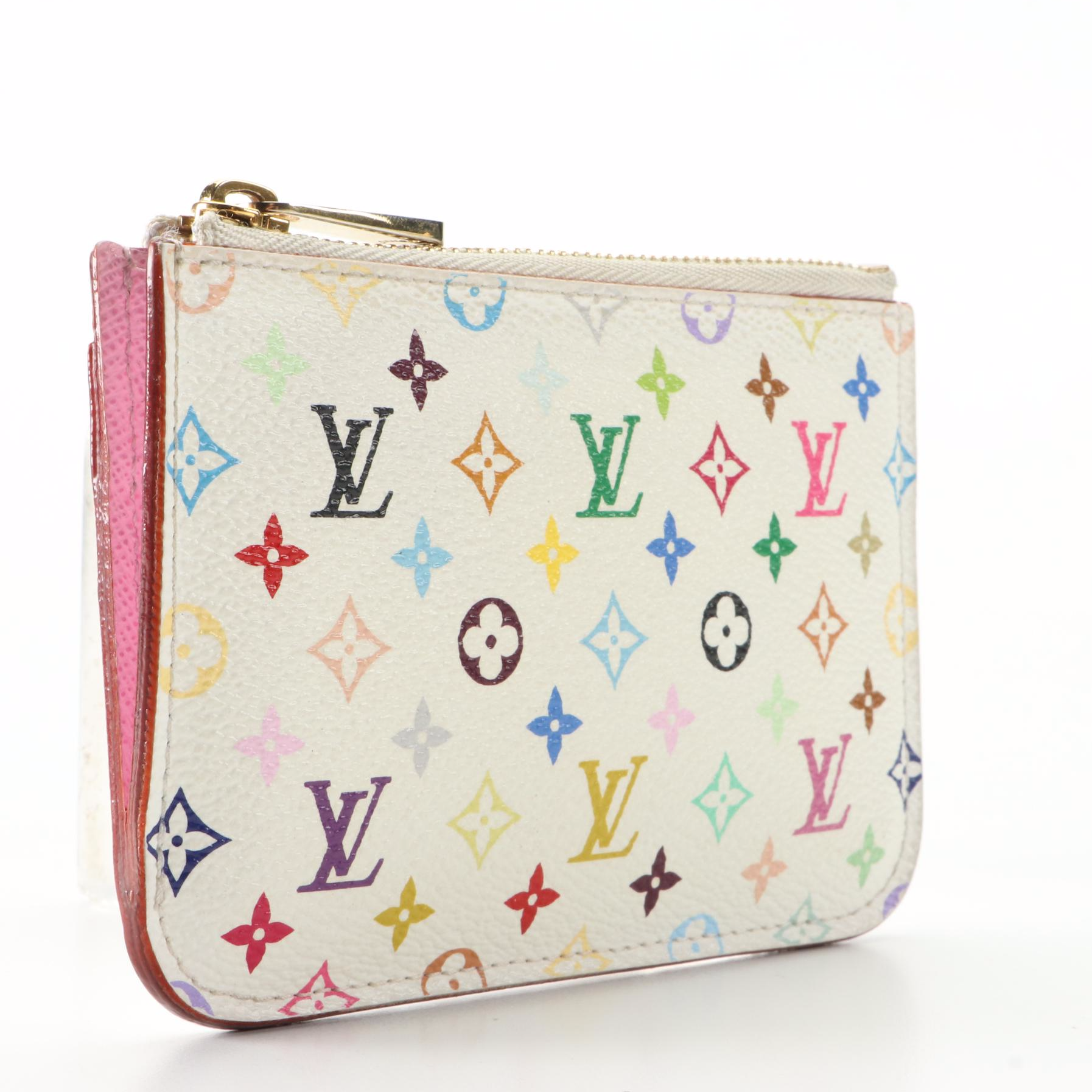 Louis Vuitton x Takashi Murakami Coin Purse in Multicolor Monogram Canvas