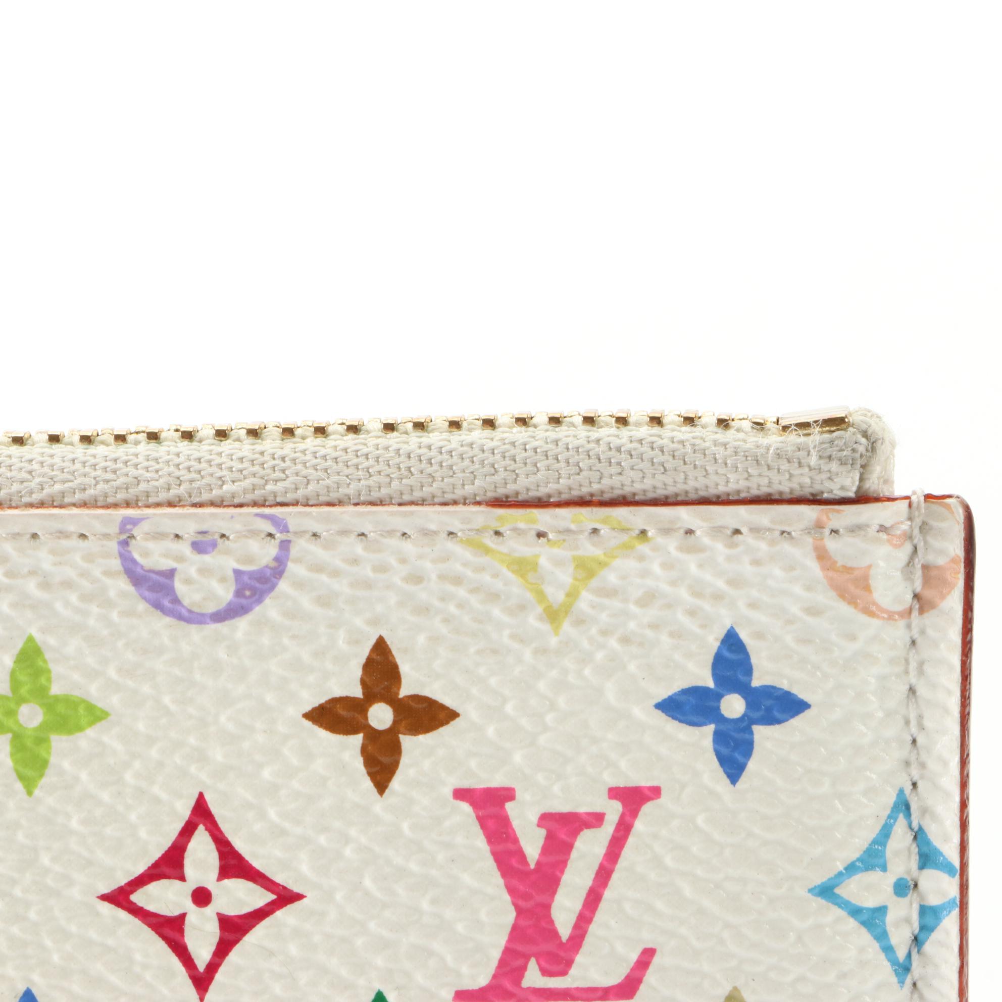 Louis Vuitton x Takashi Murakami Coin Purse in Multicolor Monogram Canvas