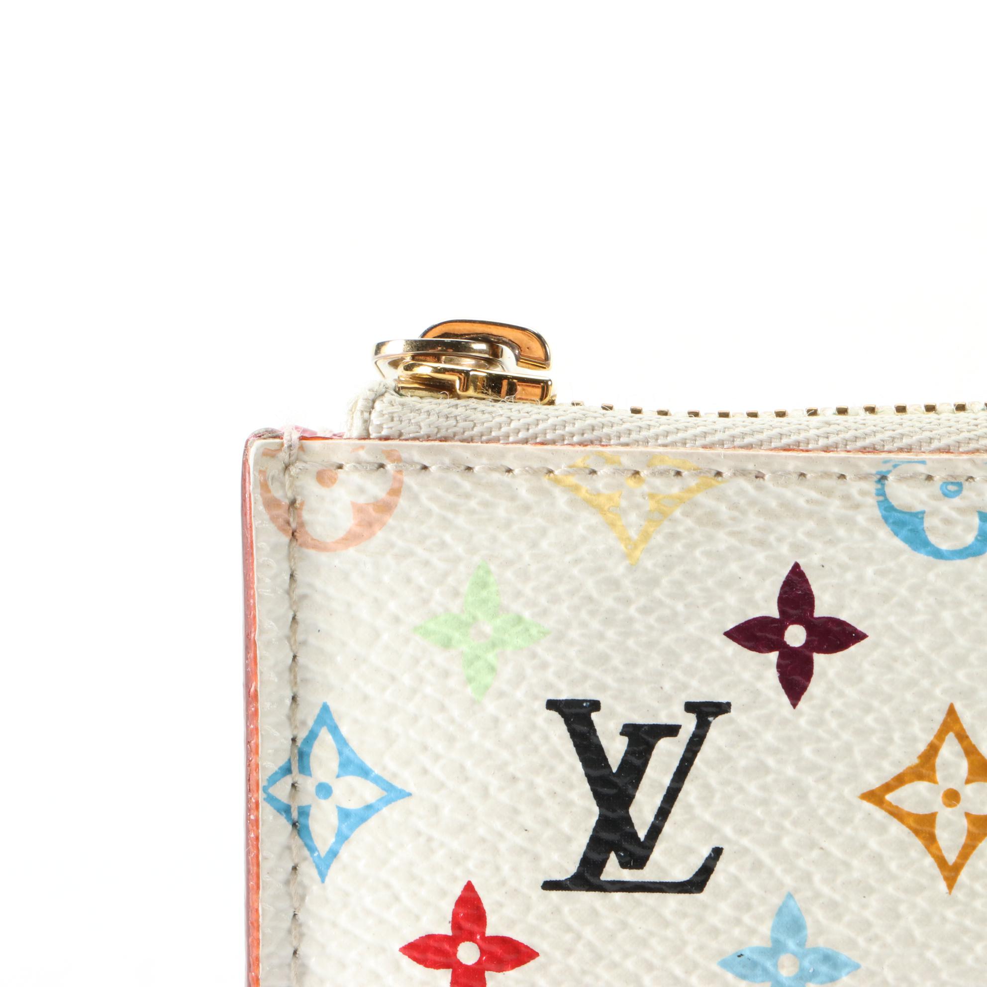 Louis Vuitton x Takashi Murakami Coin Purse in Multicolor Monogram Canvas