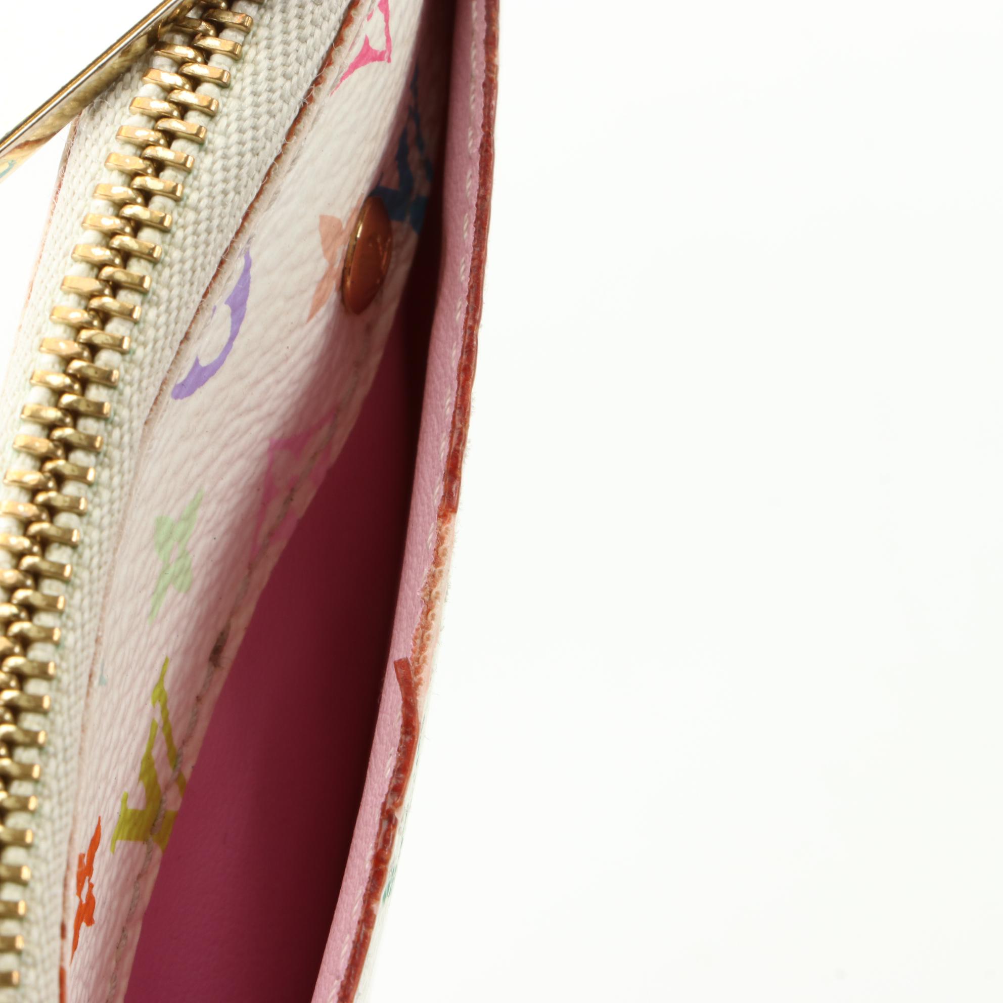 Louis Vuitton x Takashi Murakami Coin Purse in Multicolor Monogram Canvas