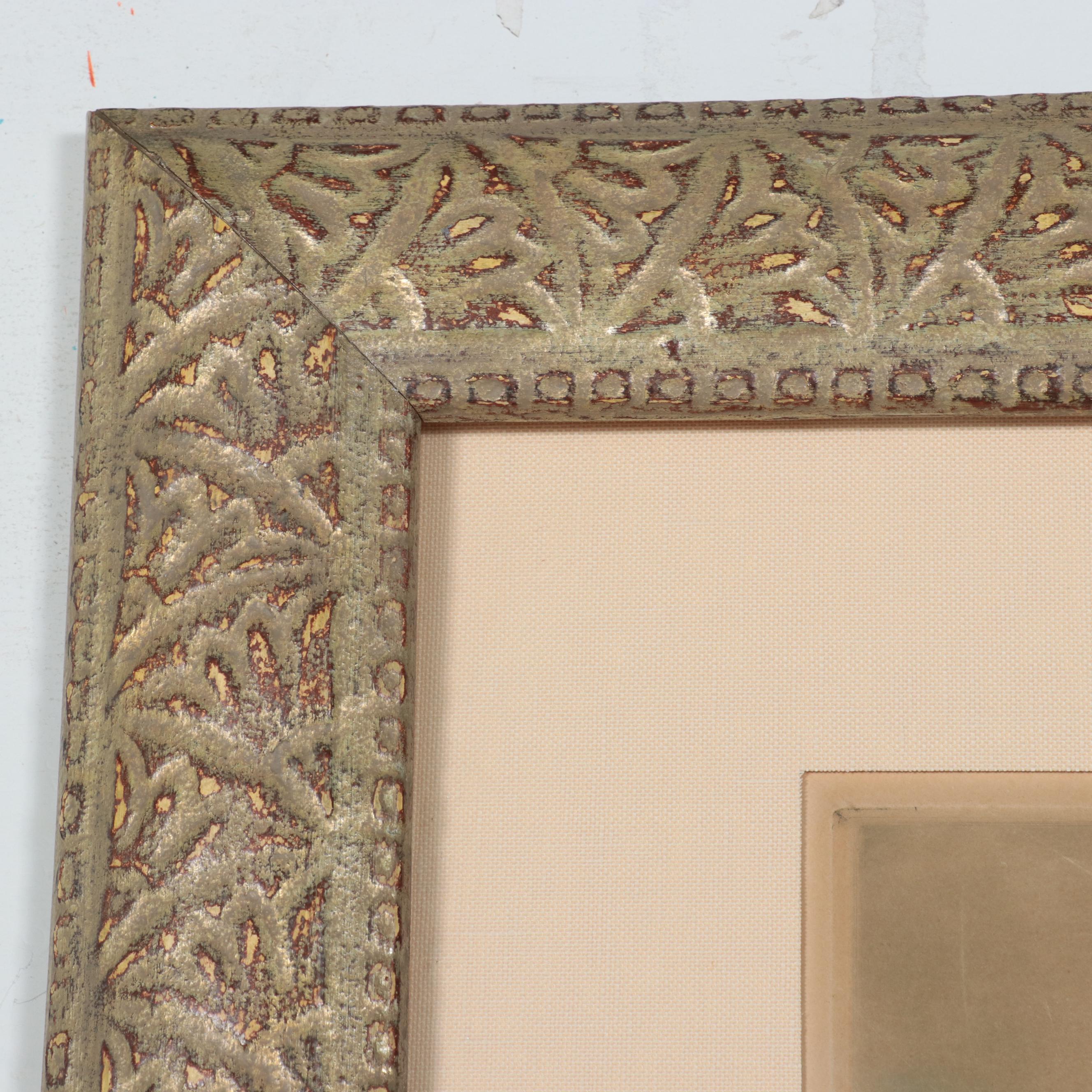 Kaiko Moti Engraving of Woman Holding a Rose, Circa 1970