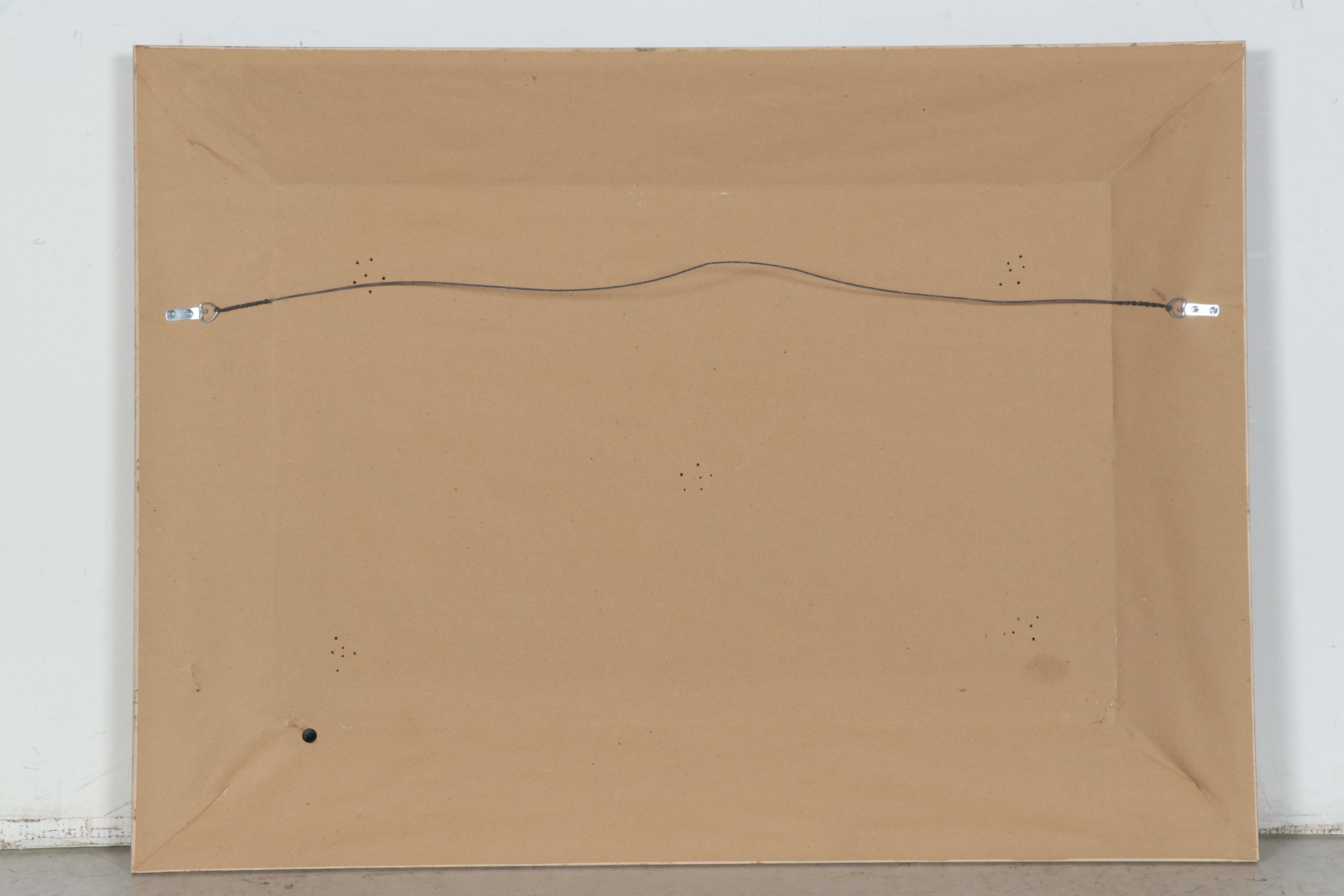 A.L. Zimm Barbizon School Style Oil Painting of Forest Path, Circa 1900