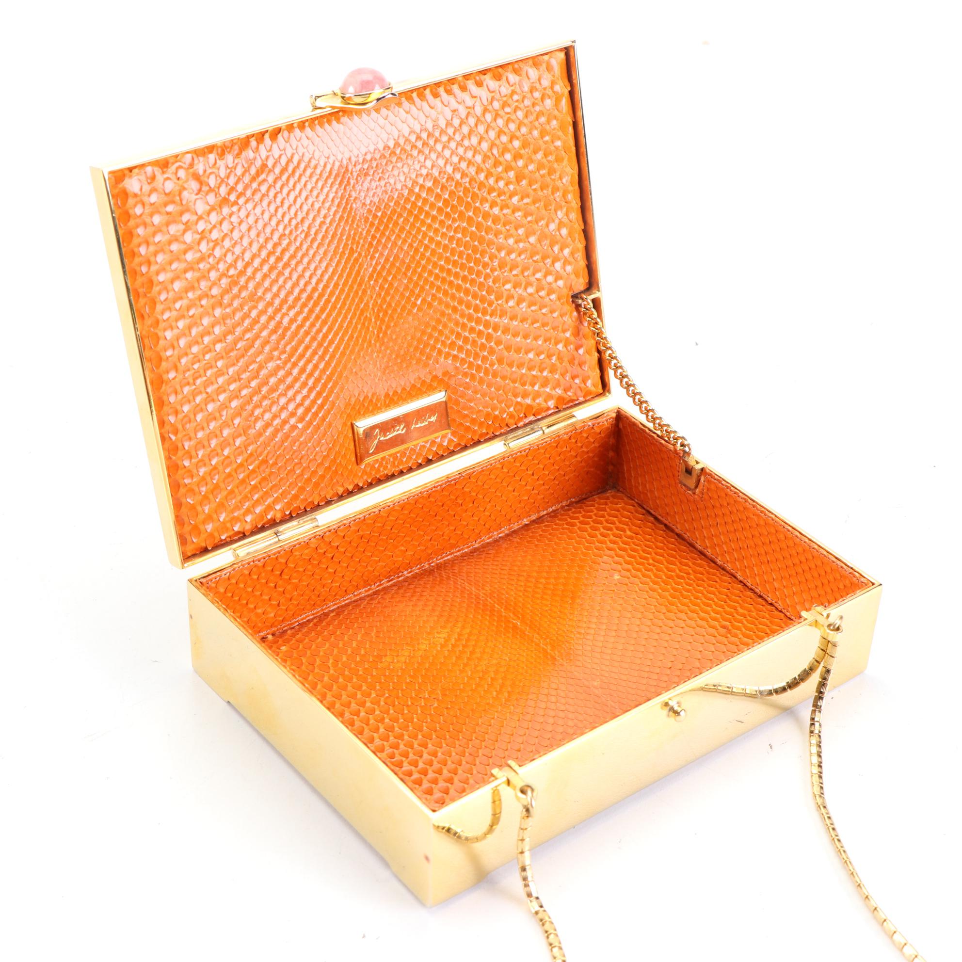 Judith Leiber Floral and Crystal Embellished Minaudière