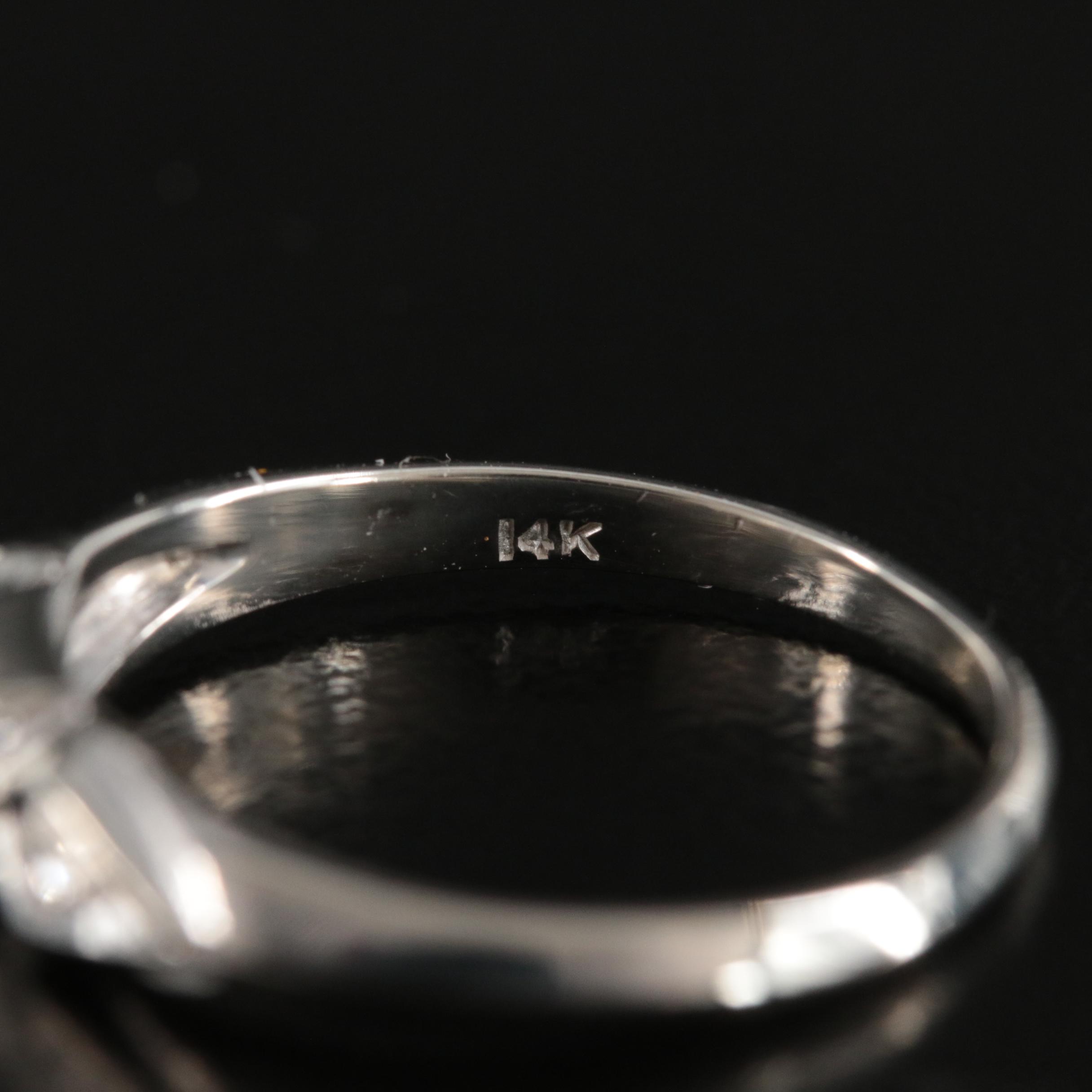 Vintage 14K 0.07 CTW Diamond Ring