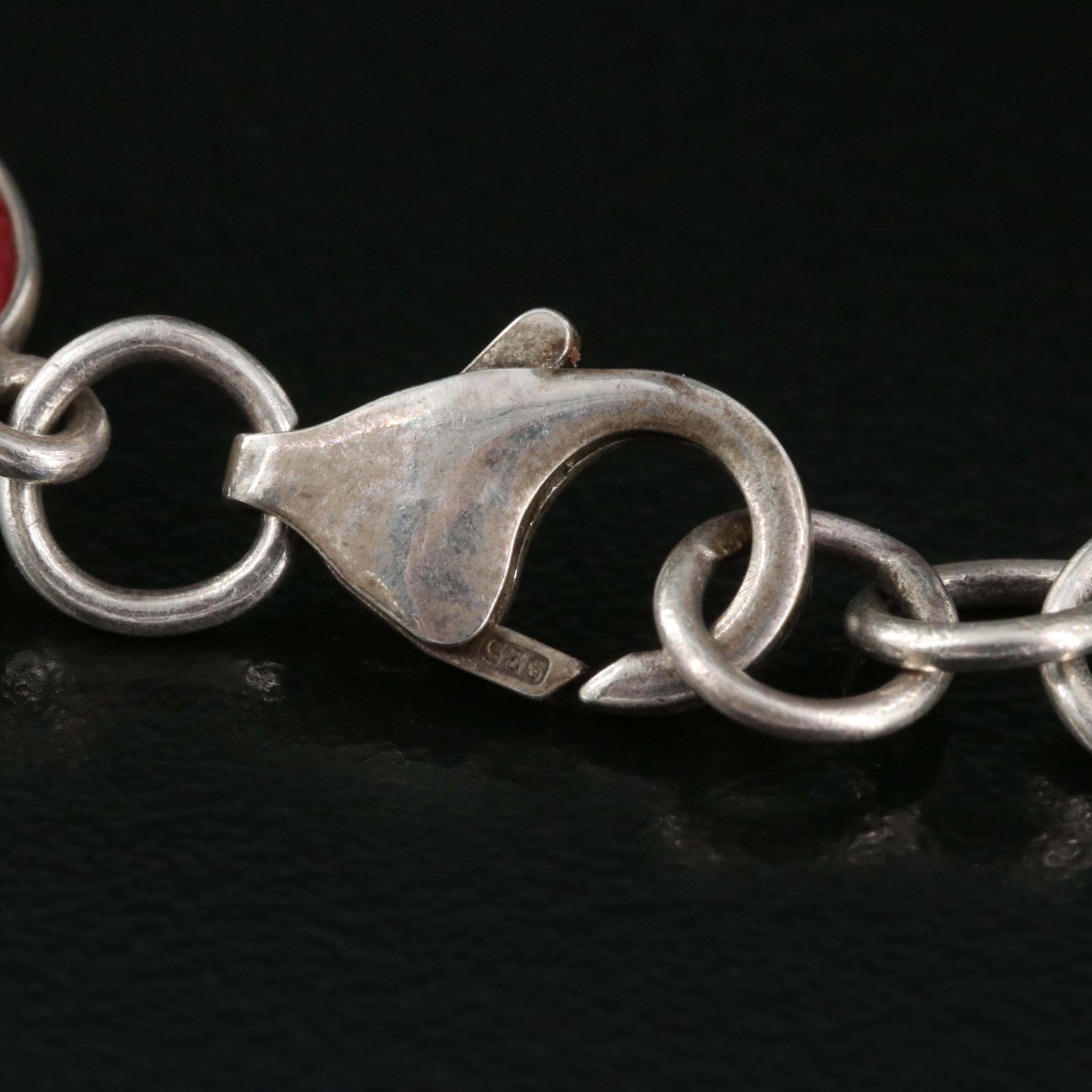 Sterling Corundum and Labradorite Bracelet