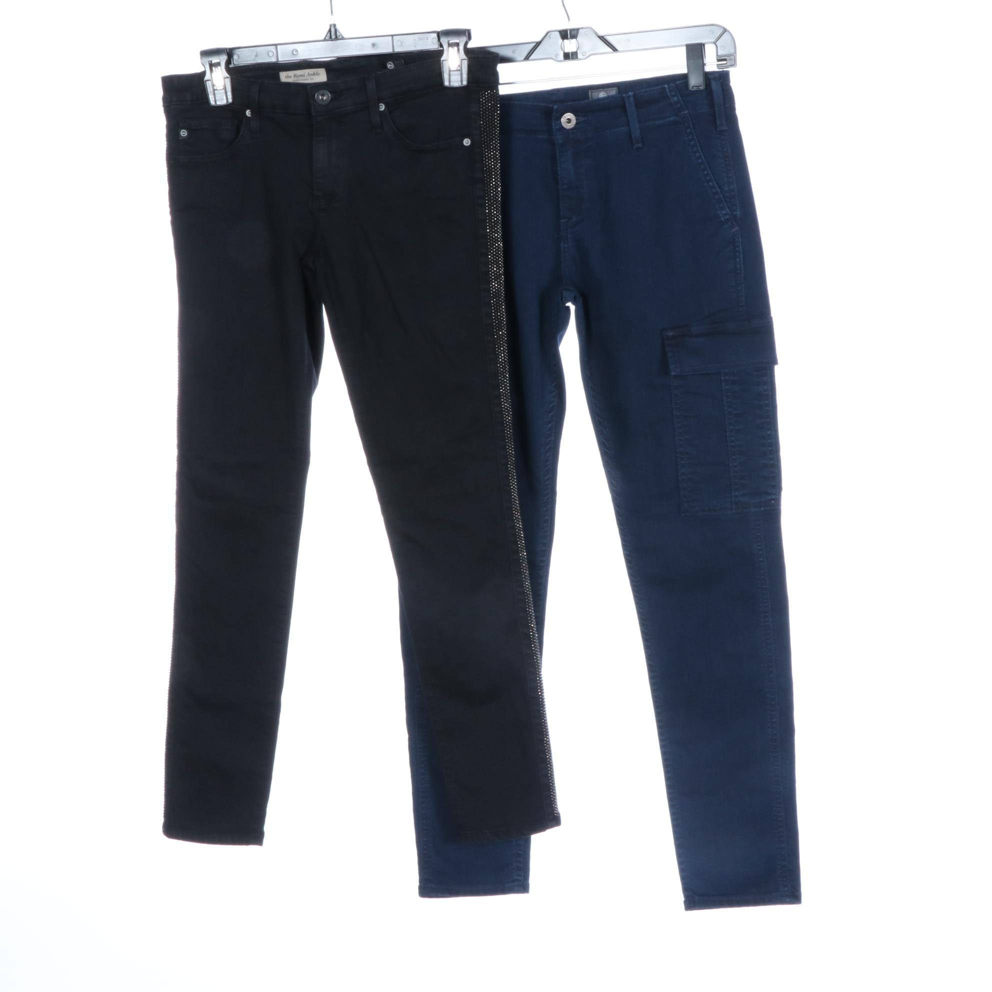 J Brand and AG Multicolored and Embellished Jeans