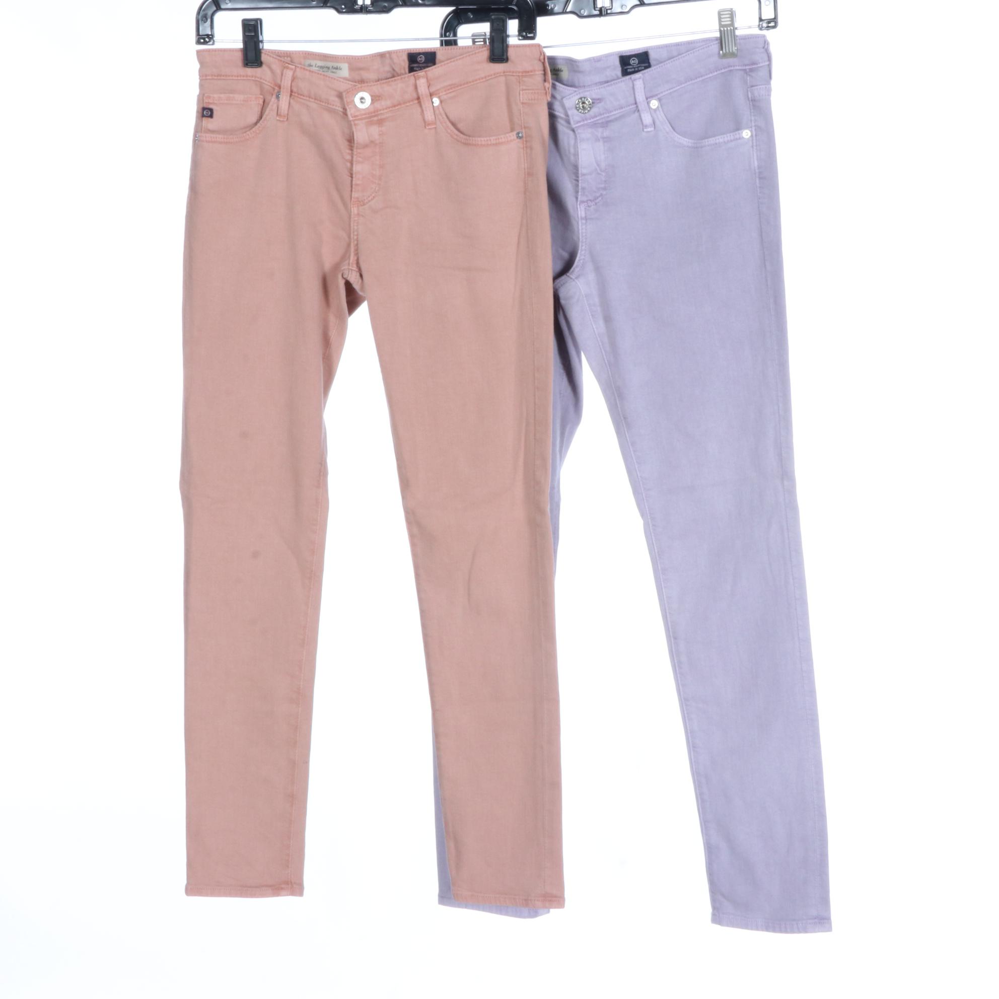 J Brand and AG Multicolored and Embellished Jeans