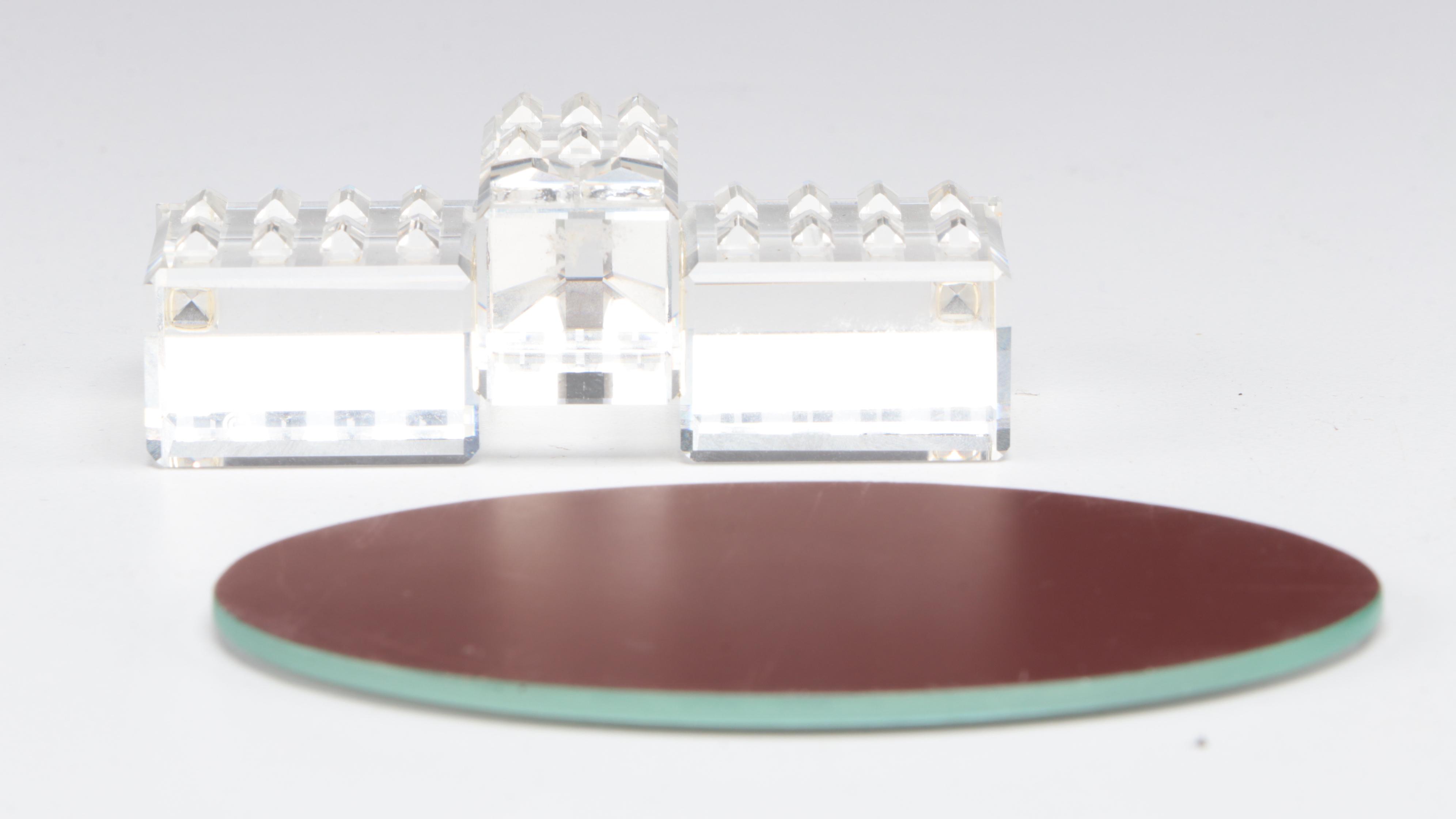 Swarovski Crystal Orchid, Roses and Town Hall Figurines