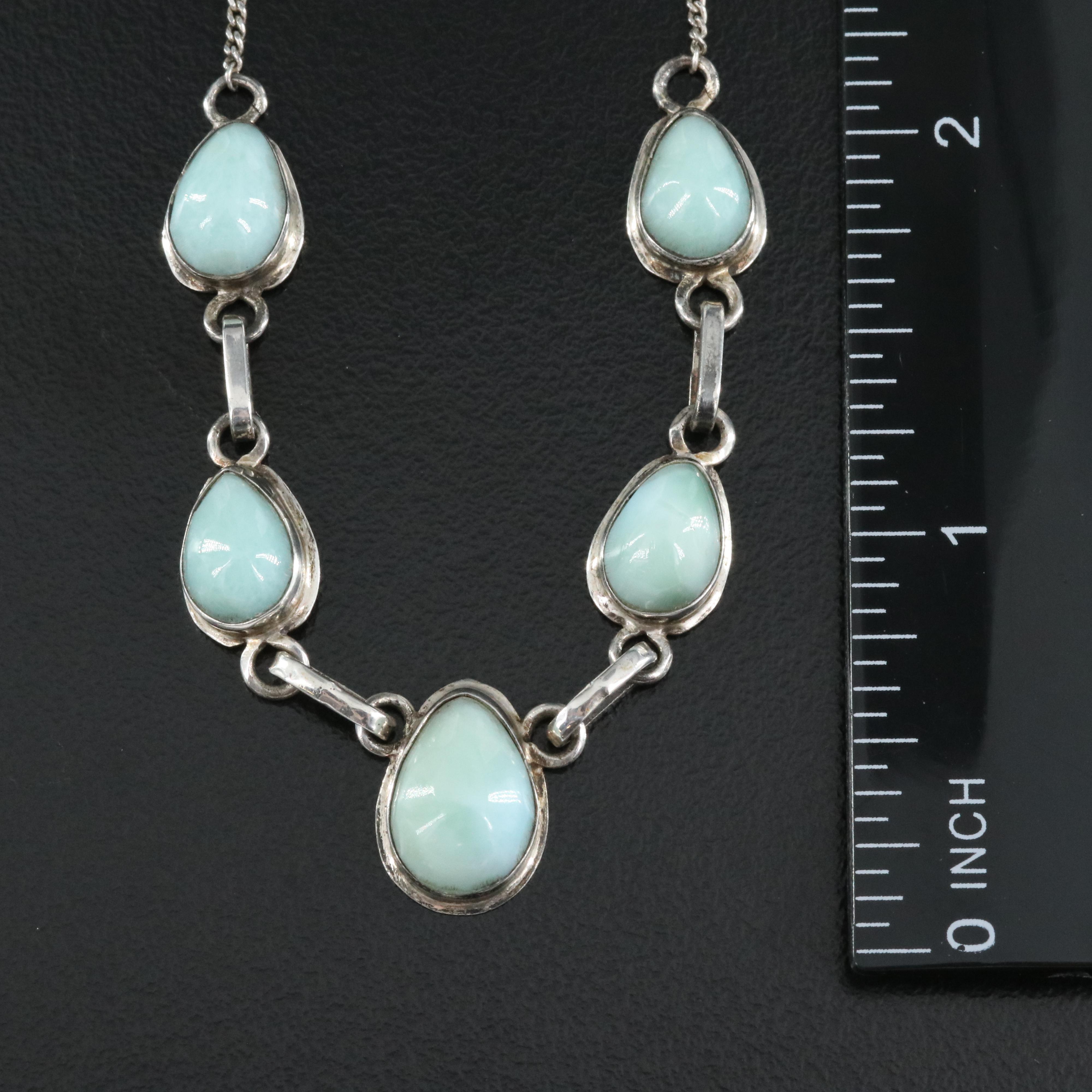 Sterling Common Opal Necklace