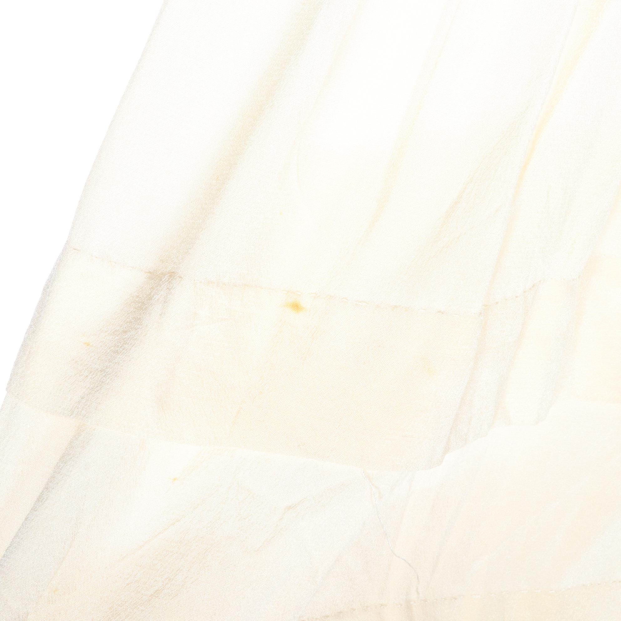 Girl's Floral Embroidered Tiered Occasion Dress in Silk, Early 20th Century