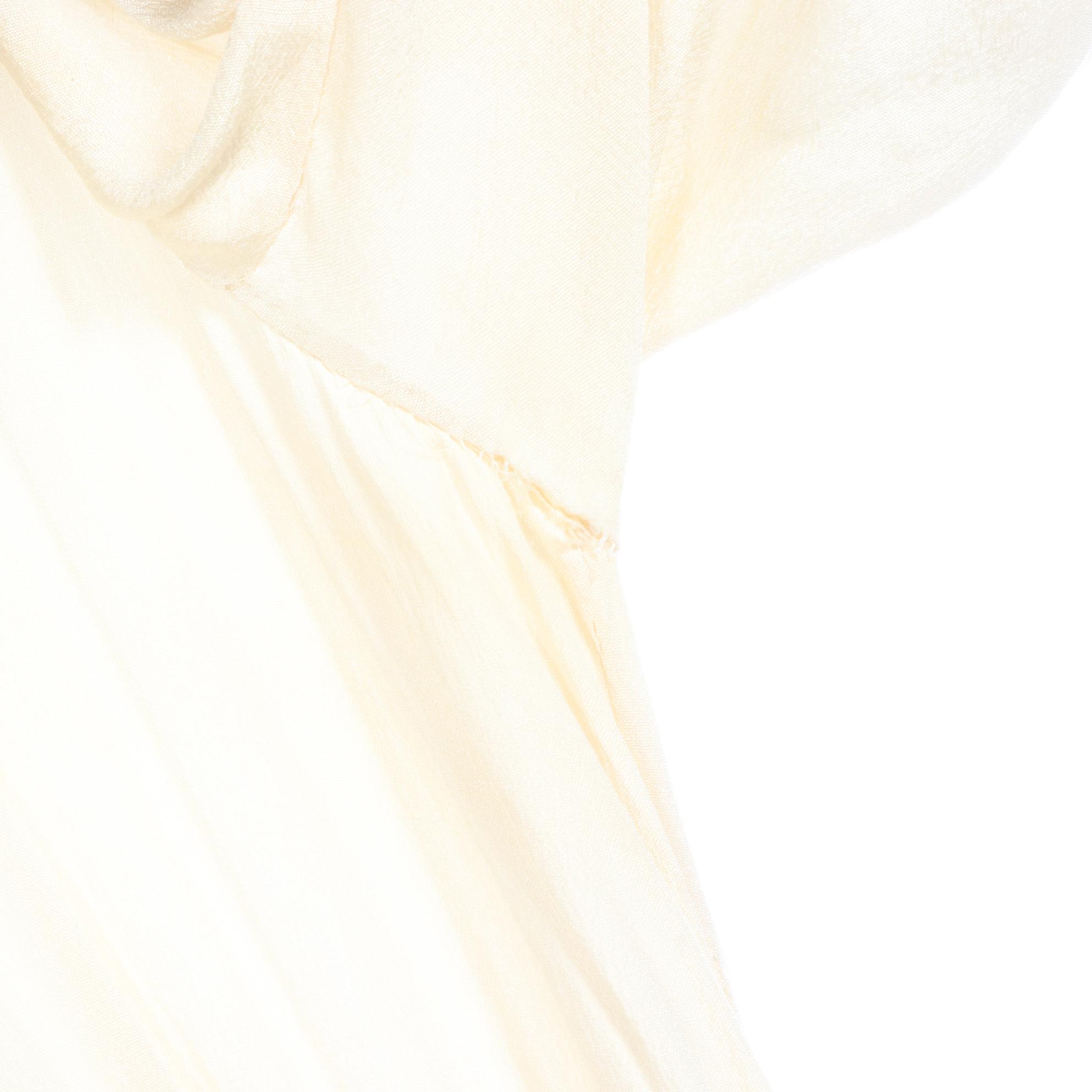 Girl's Floral Embroidered Tiered Occasion Dress in Silk, Early 20th Century