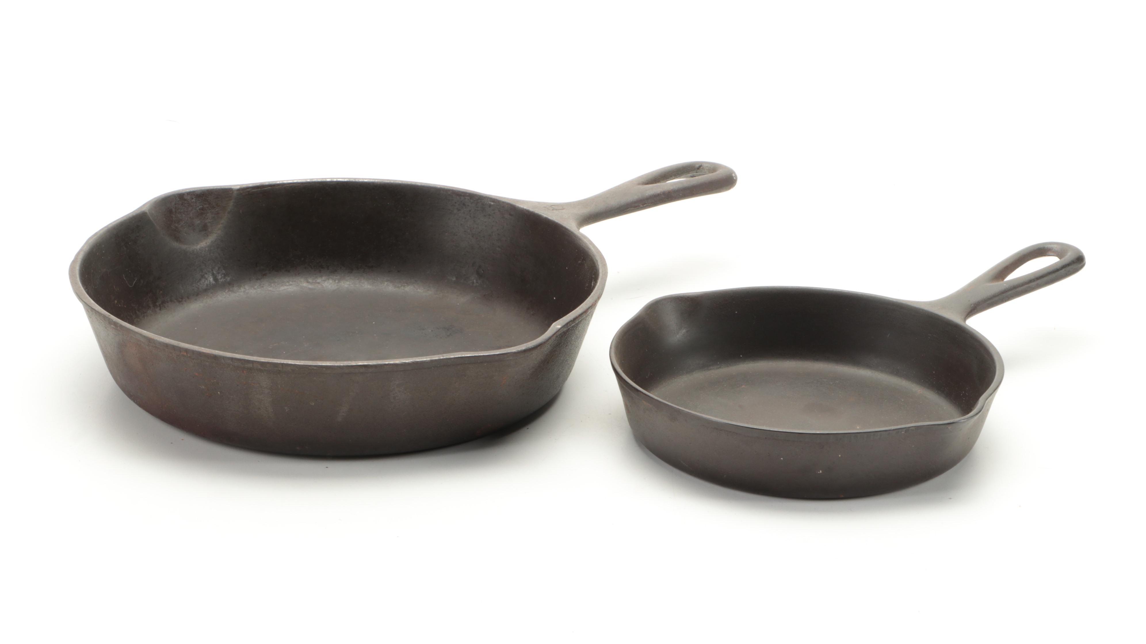 Wagner Ware Cast Iron Skillets, Waffle Iron and Corn Stick Pans