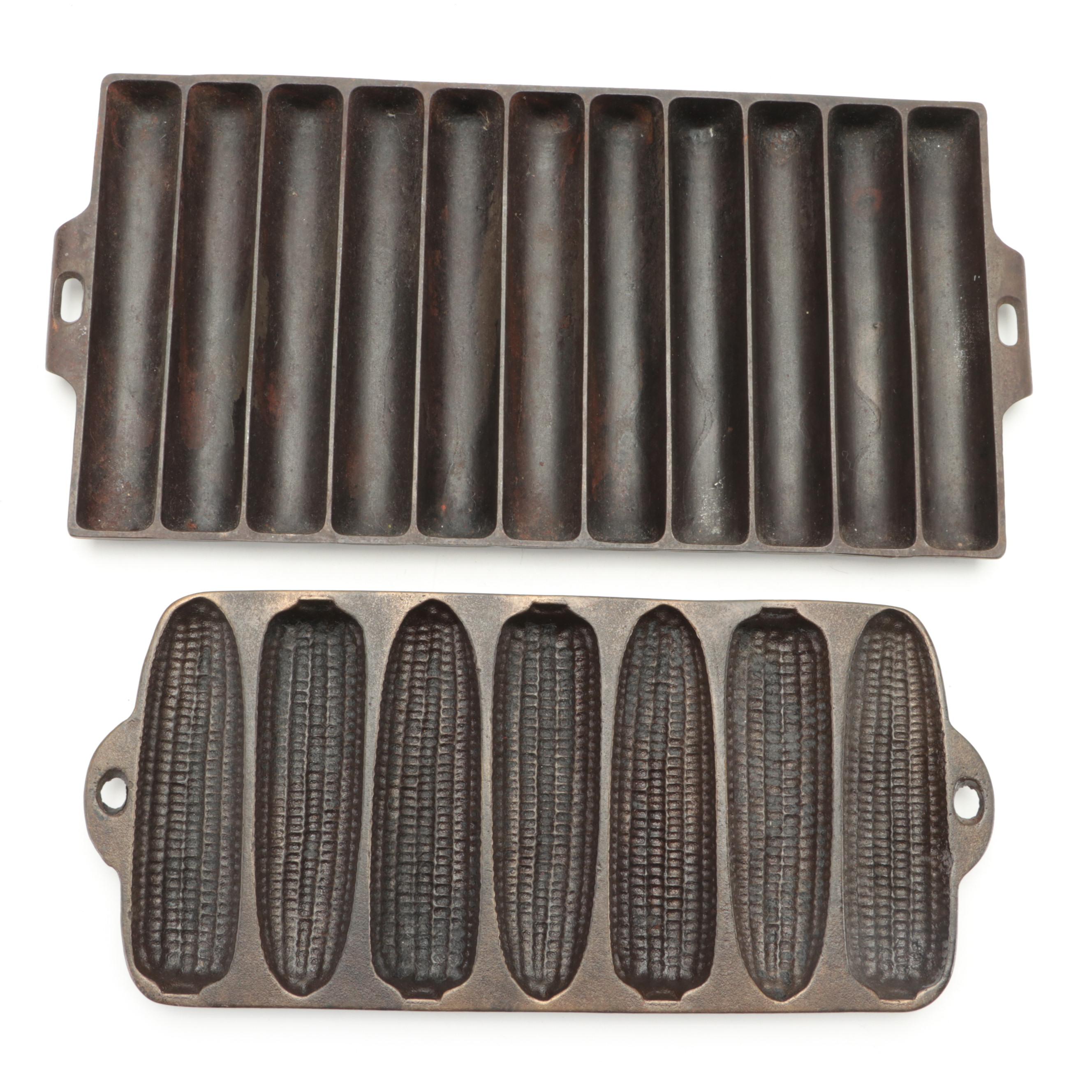 Wagner Ware Cast Iron Skillets, Waffle Iron and Corn Stick Pans