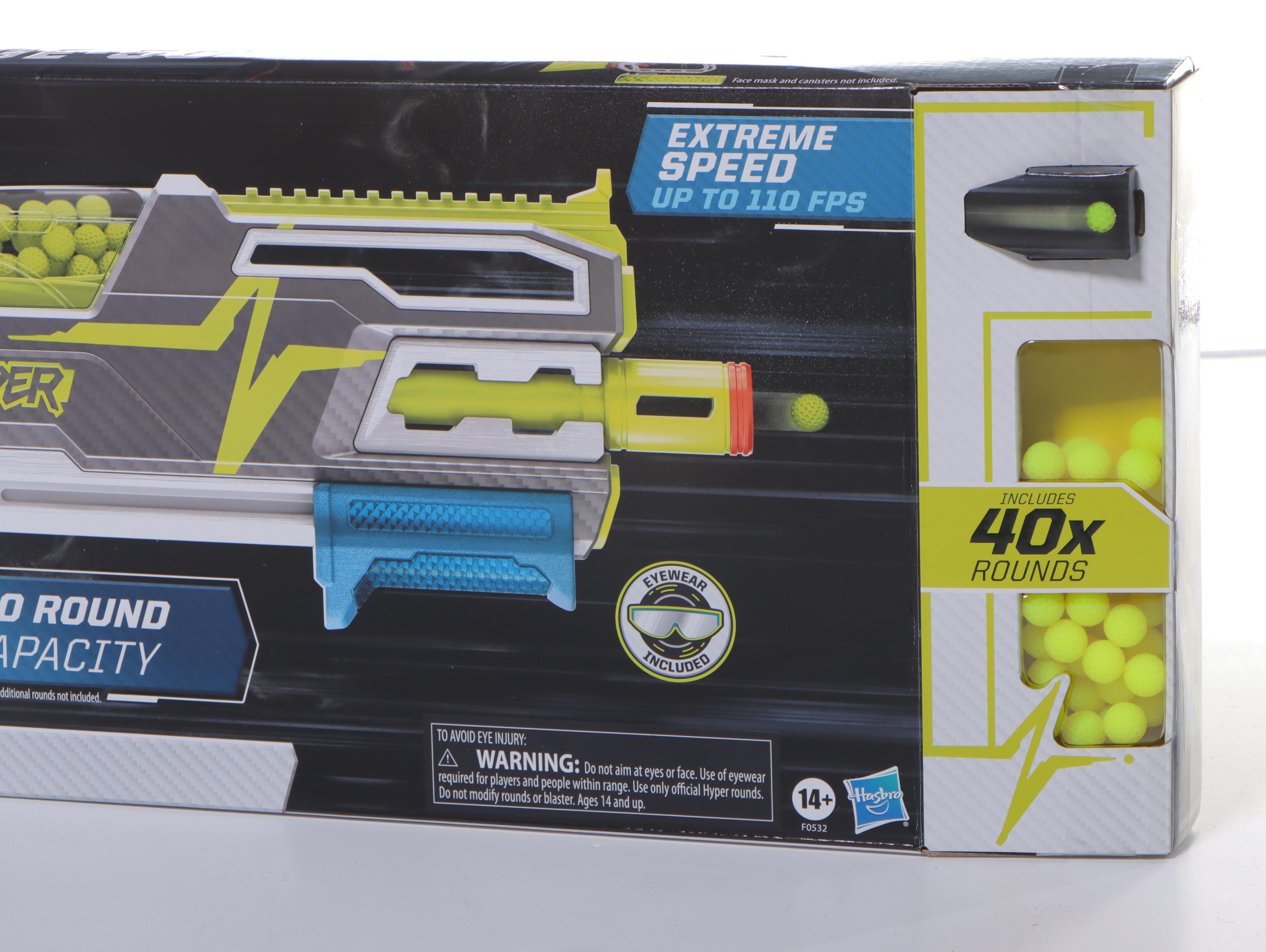 Pair of NERF Hyper Siege-50 Blasters