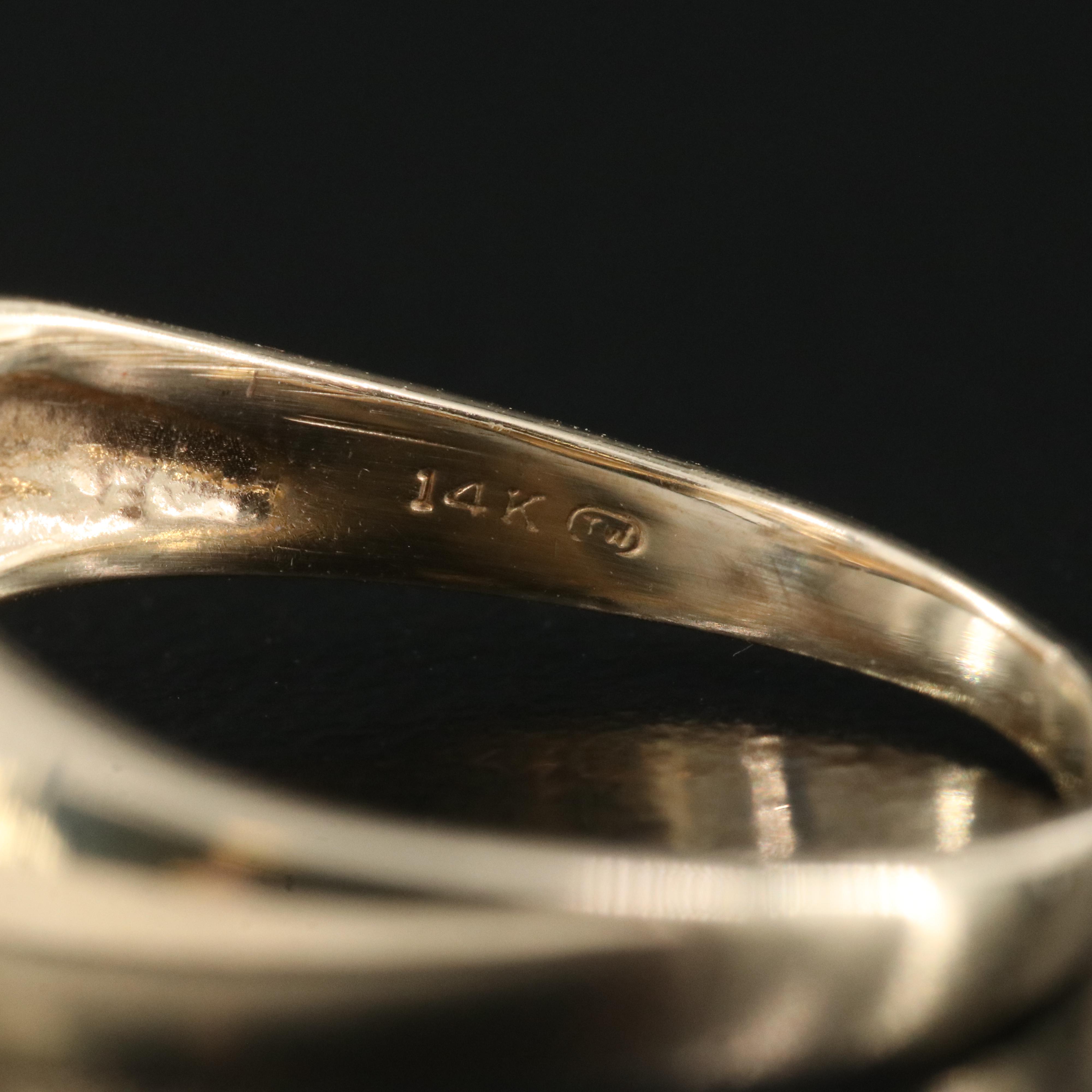 14K 0.54 CT Diamond Ring