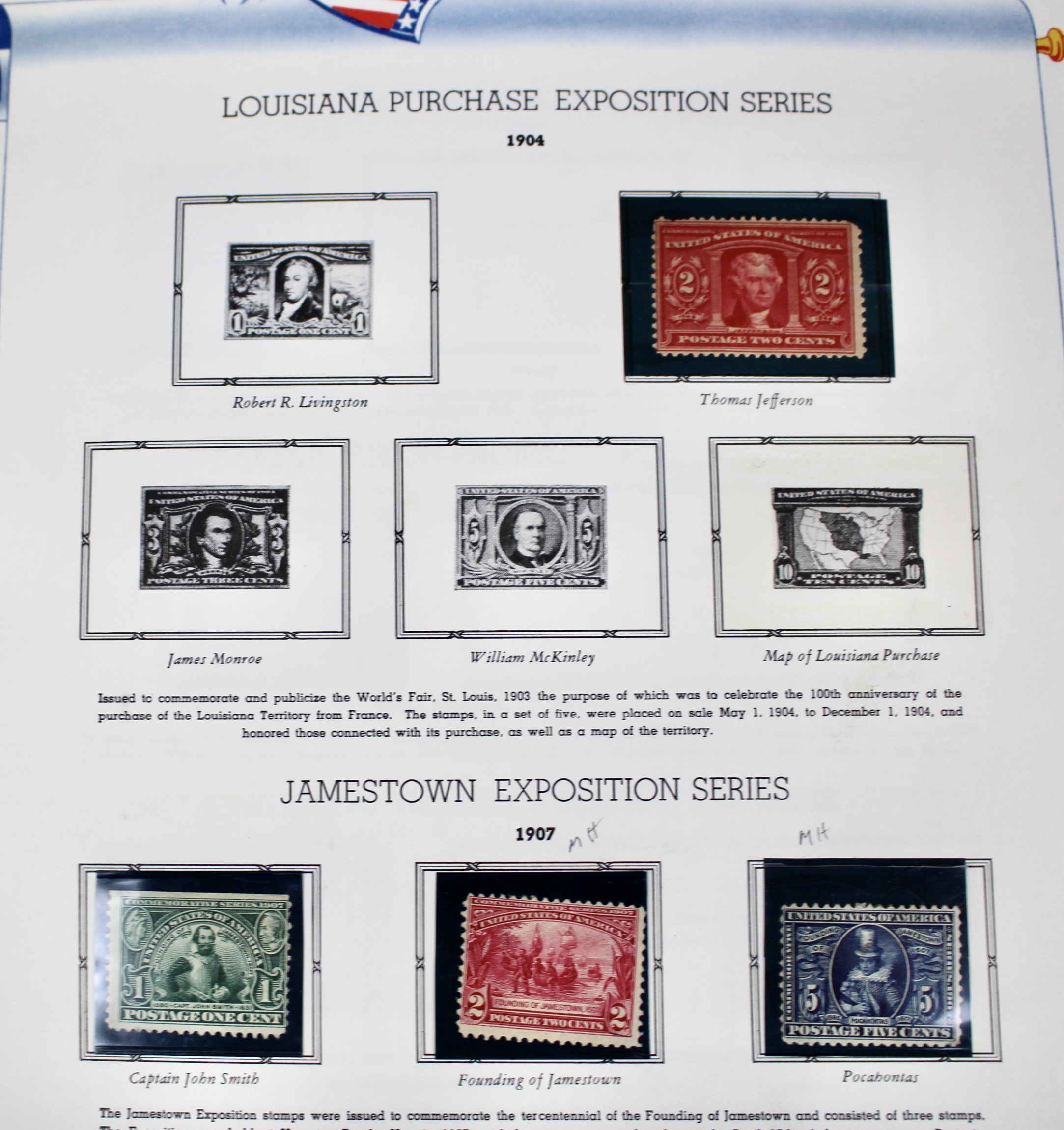 U.S. Commemorative Postage Stamp Collection, 1893 to 1965