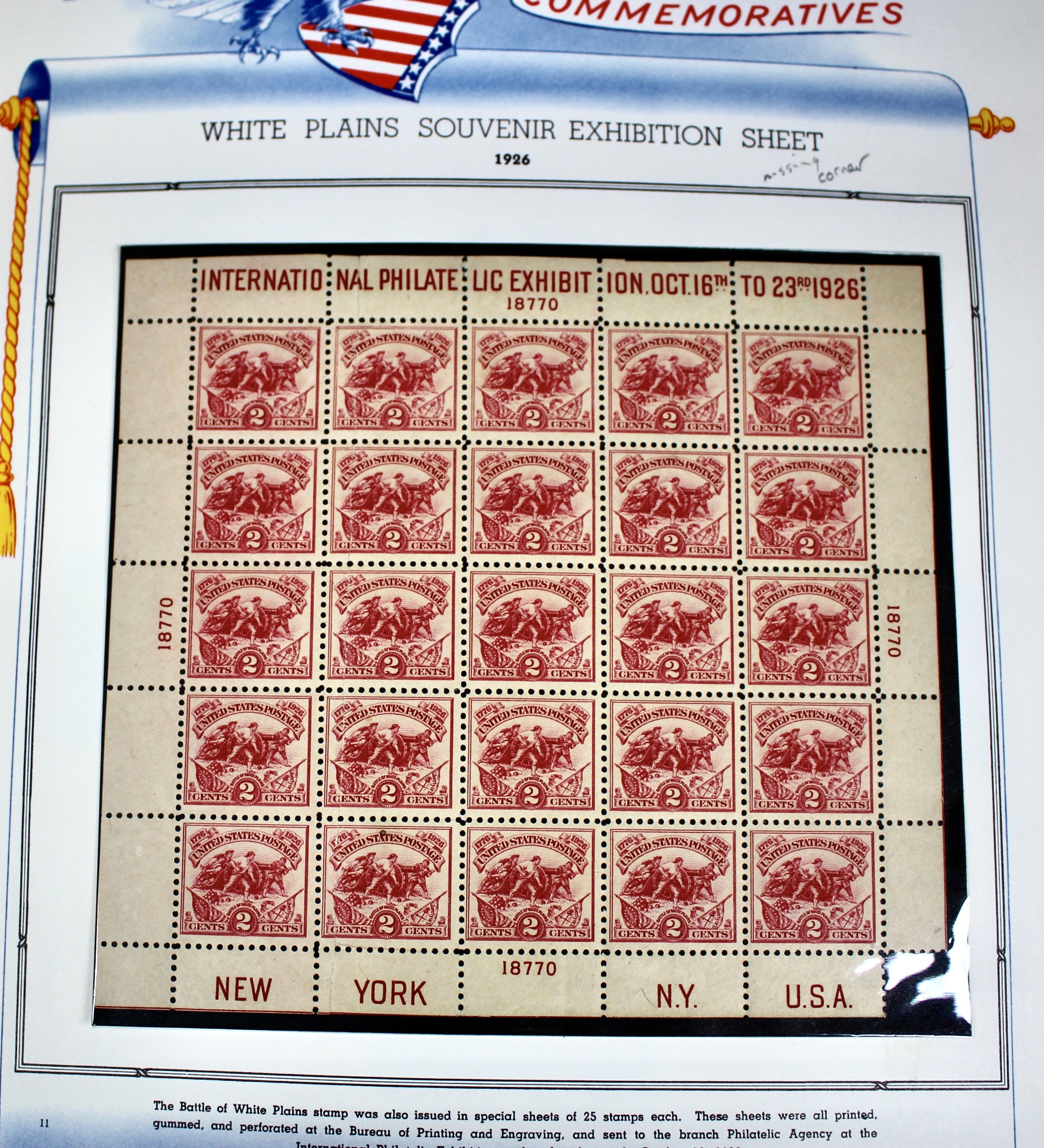 U.S. Commemorative Postage Stamp Collection, 1893 to 1965